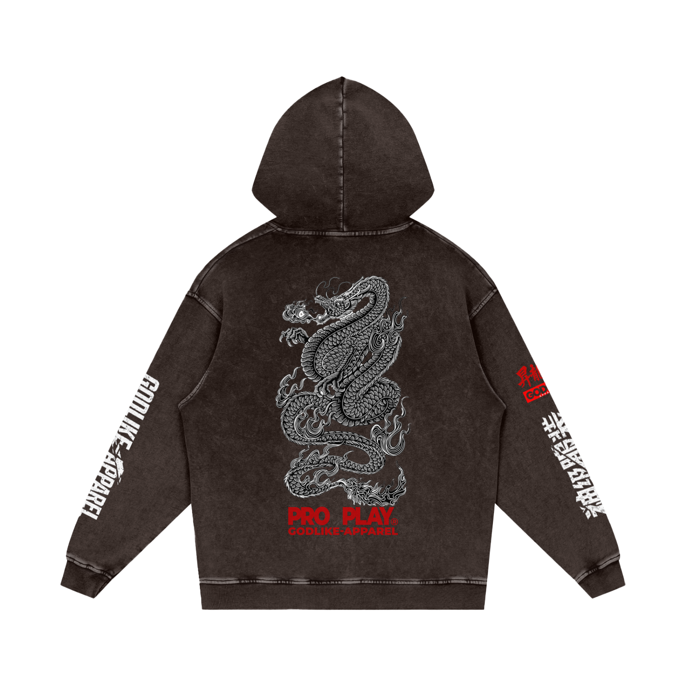 Godlike Pro Play Dragon Ascension Snow-Washed Hoodie