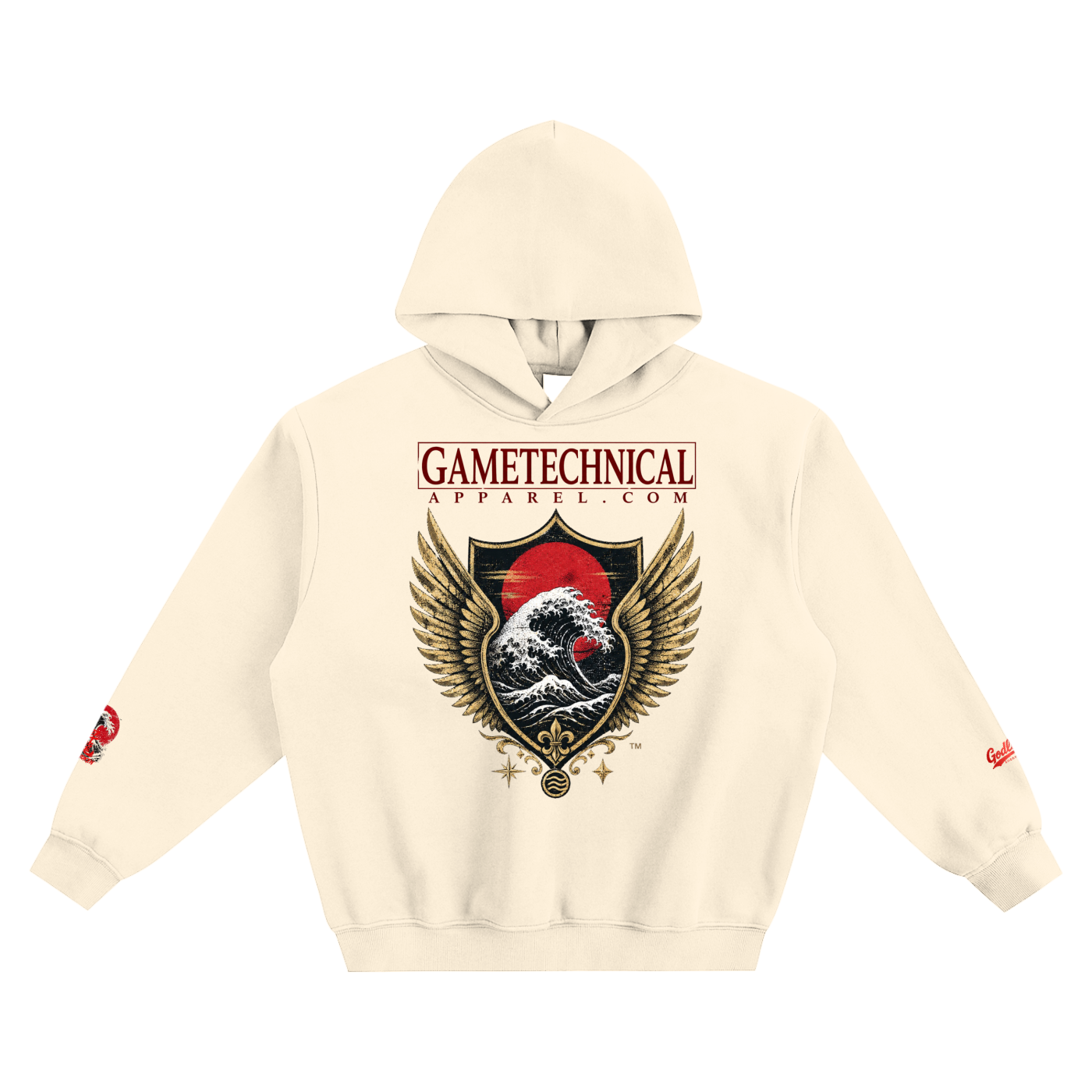 GTA X GLA Embroidered COLLAB Fleeced Boxy Hoodie