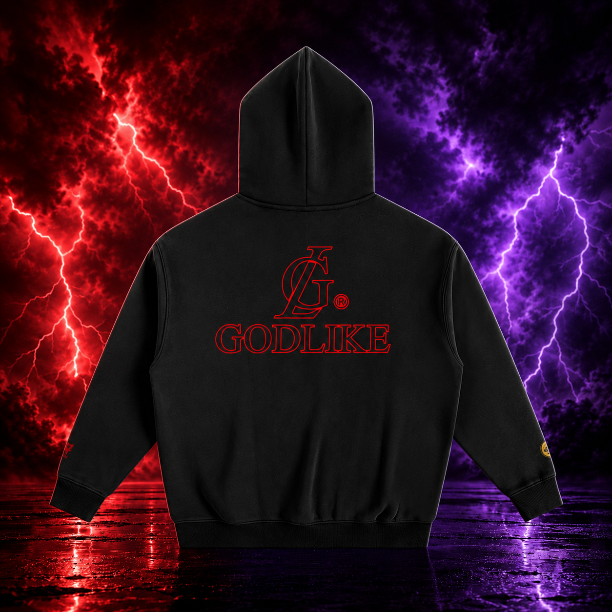GLK Shadow Authority Oversized Fleece Hoodie