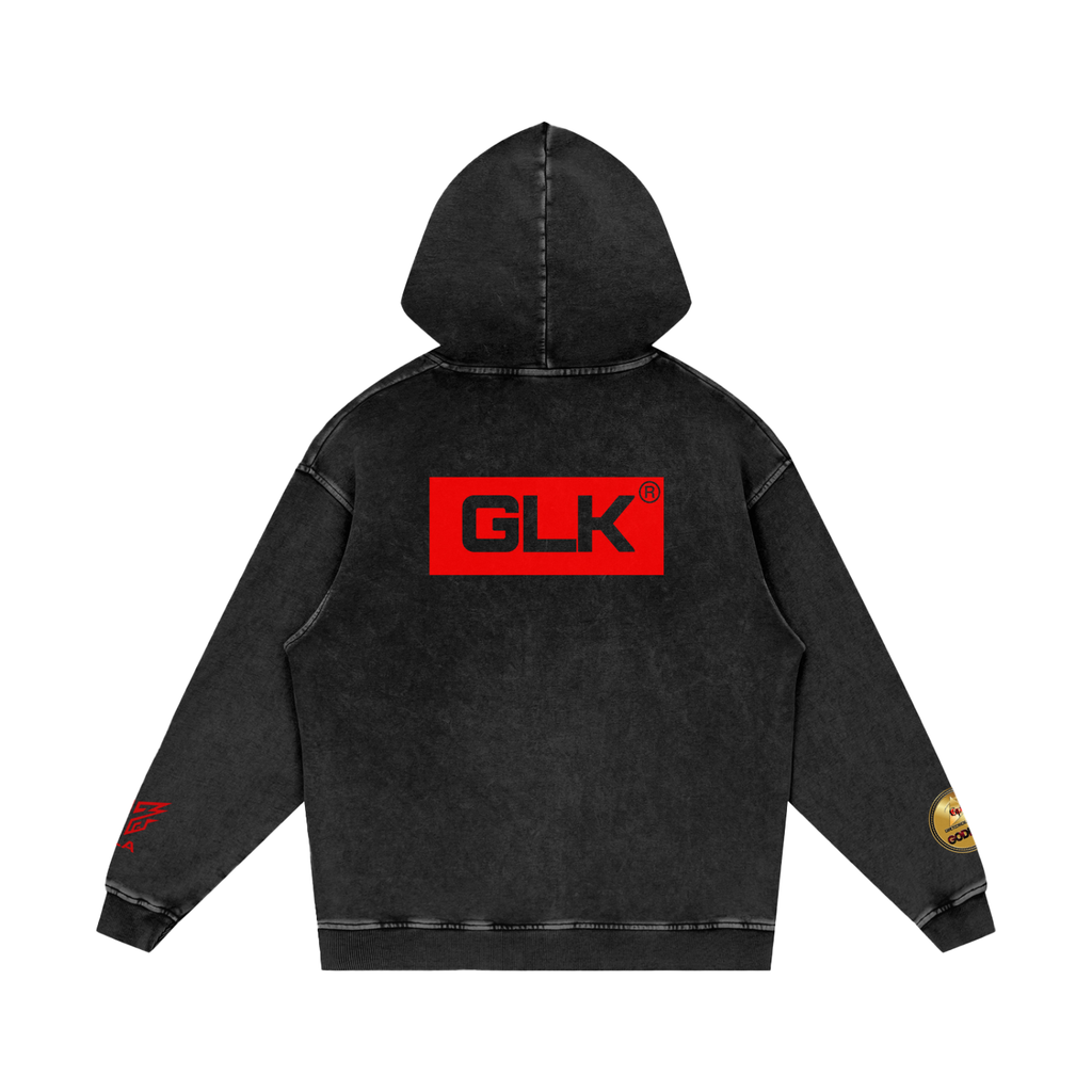 GLK New Logo Snow Washed Hoodie - Sand Arena Edition