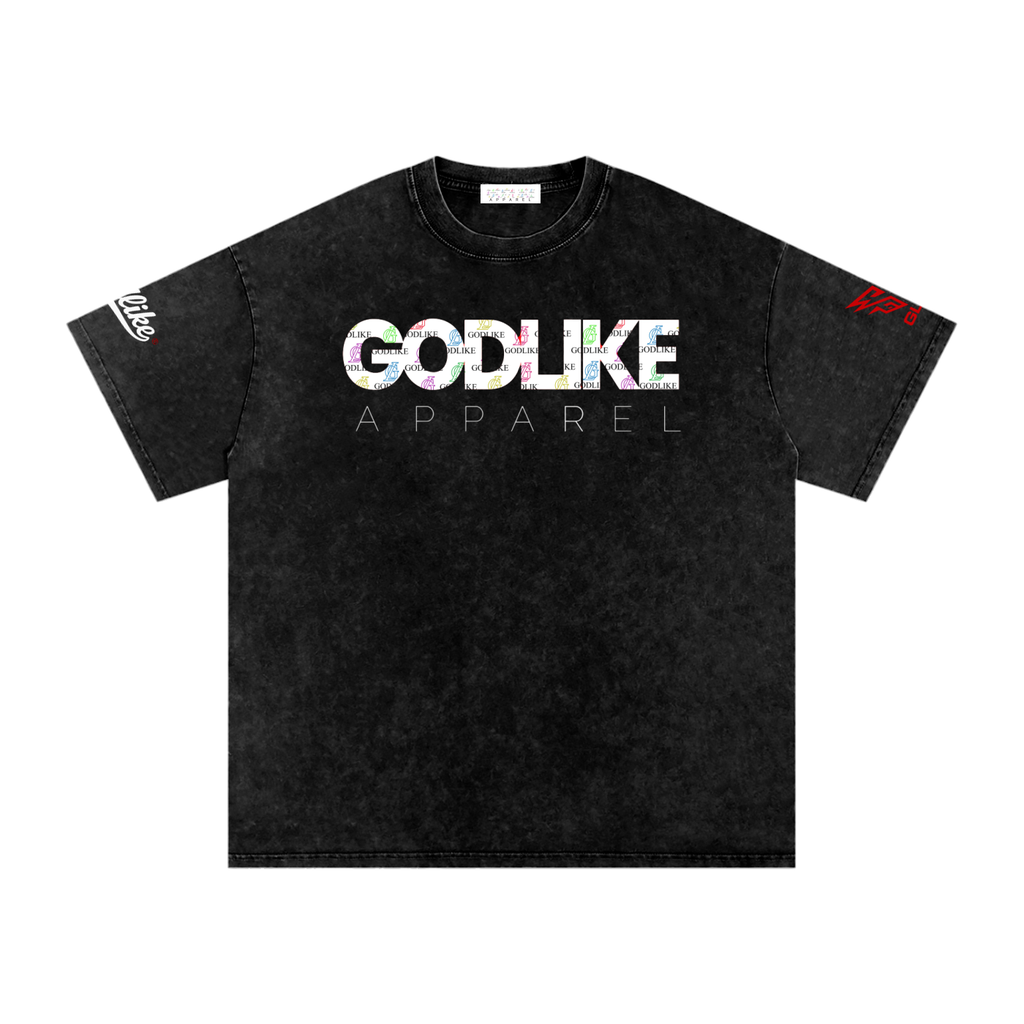 GL® Snow Wash Oversized Legacy Tee – Black