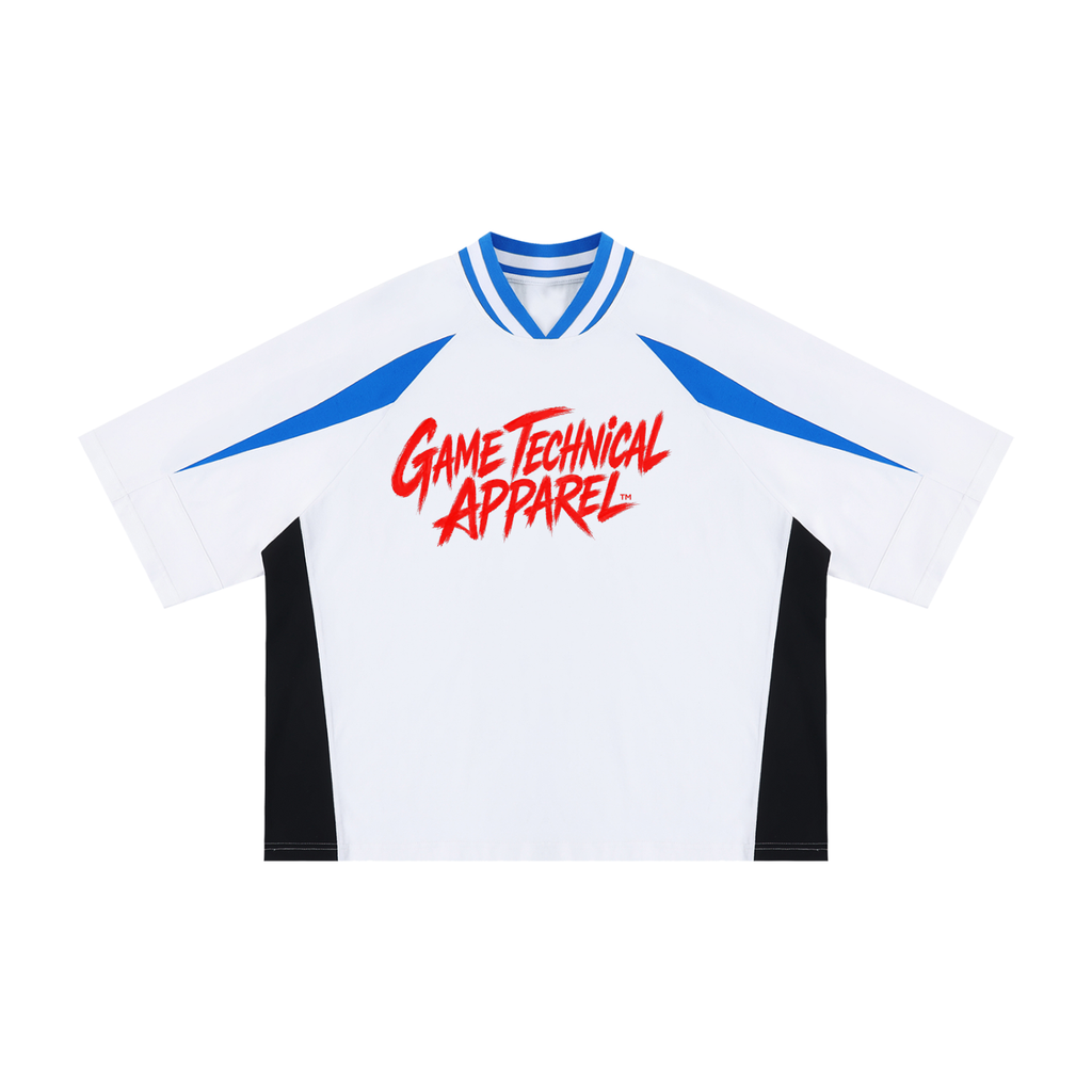 GTA Color Block V-Neck Tee - Contrast Signal Edition