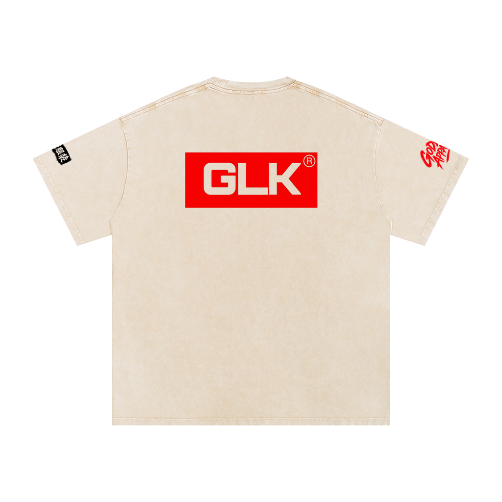 Snow Washed Oversized Cotton T-Shirt