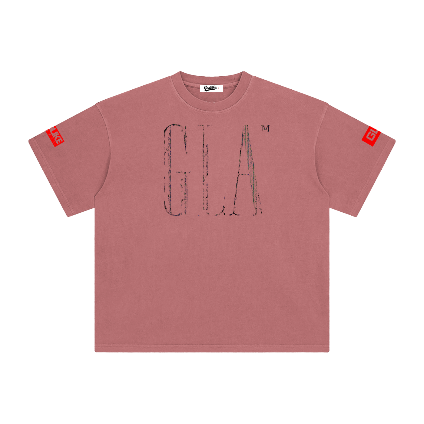 NEW GLA LOGO Enzyme Washed T-Shirt
