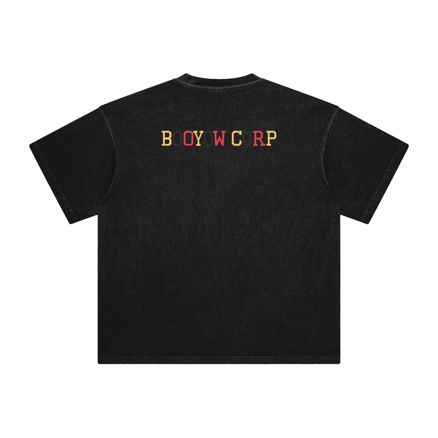 BOOYOW CORP GTA X GLA X SRK X V Enzyme embroidery Washed T-Shirt
