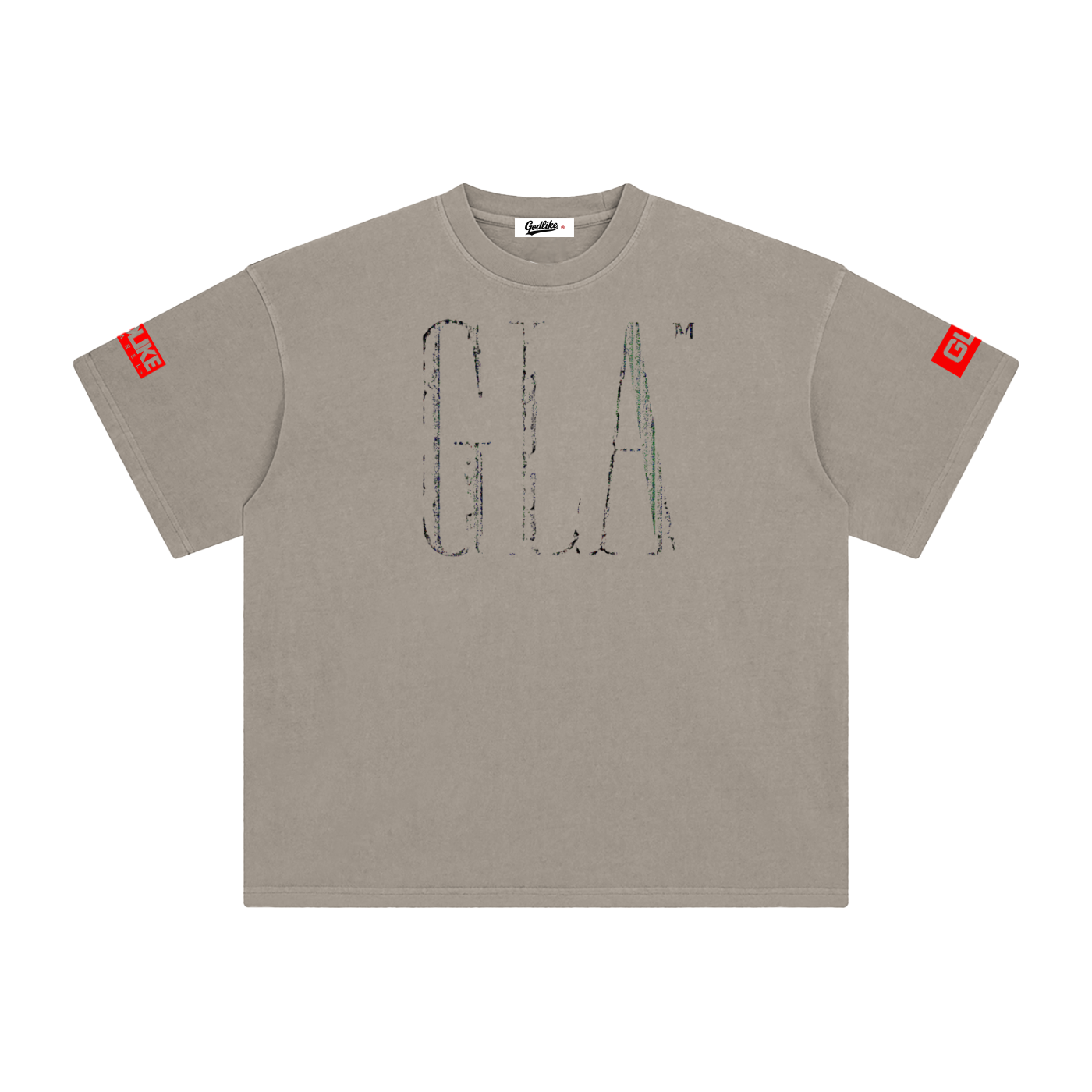 NEW GLA LOGO Enzyme Washed T-Shirt