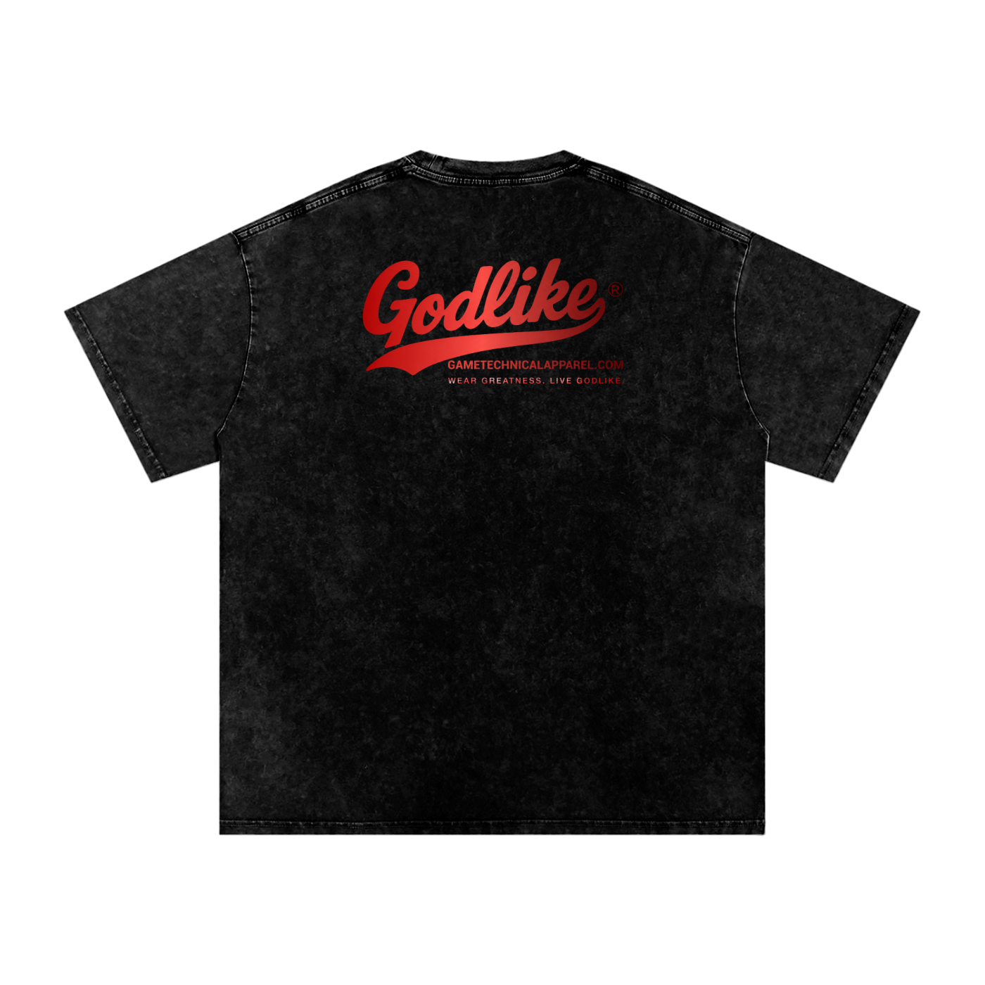 Stay Godlike Snow-Washed Oversized Cotton T-Shirt