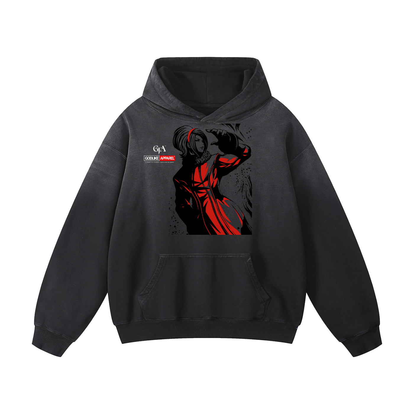 GTA x GLA Sunfade Authority Hoodie - Gray Core Edition