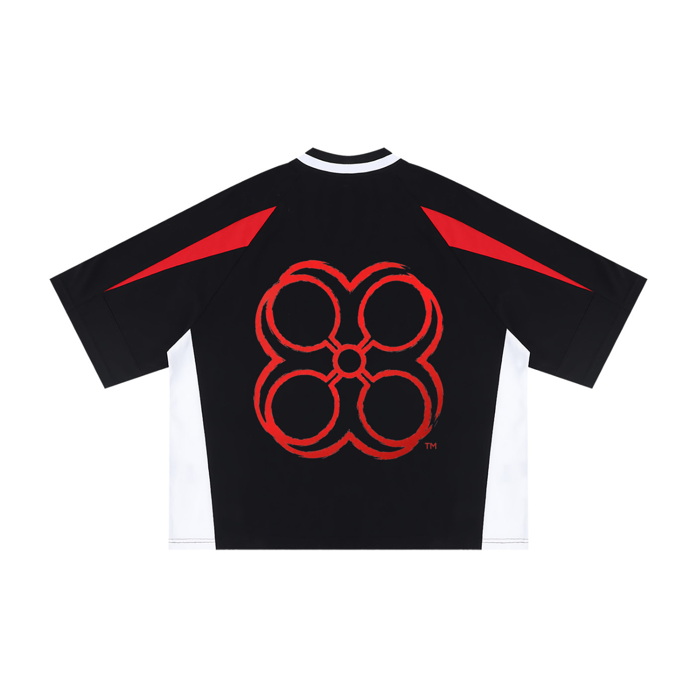 GTA Color Block V-Neck Tee - White/Black Arena Edition