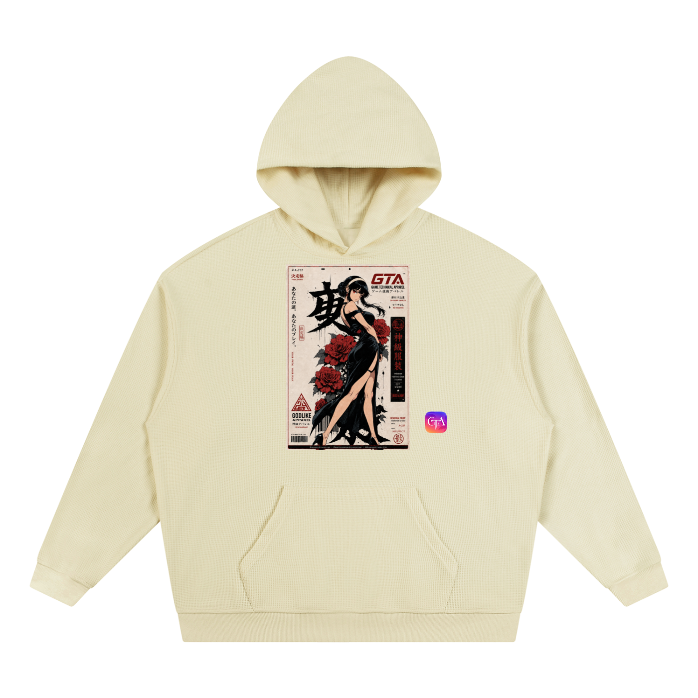 GLK X GTA Unisex Waffle Hoodie