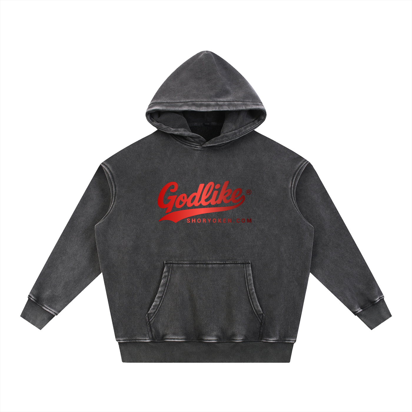 GLA x V Shadow Snow-Wash Fleece Hoodie