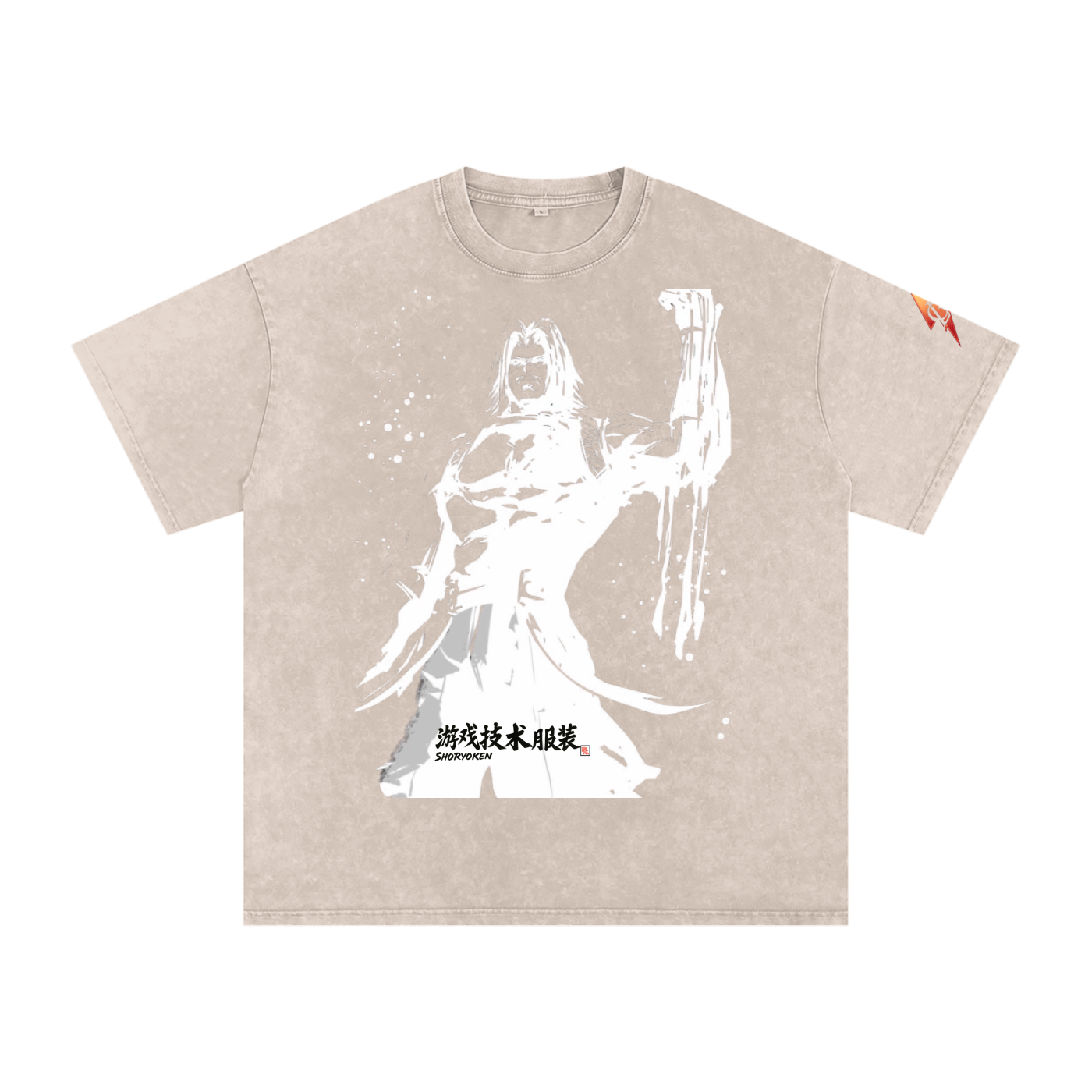 GLA X GTA X SRK Snow Washed Oversized Cotton T-Shirt