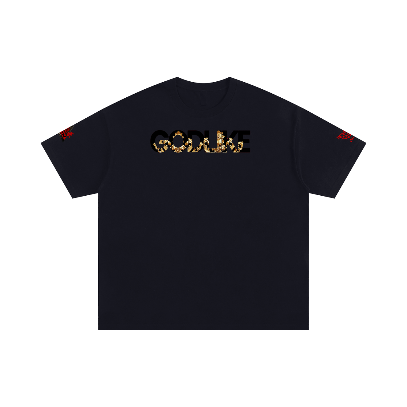 Godlike Core Oversized Cotton Tee - Black Edition