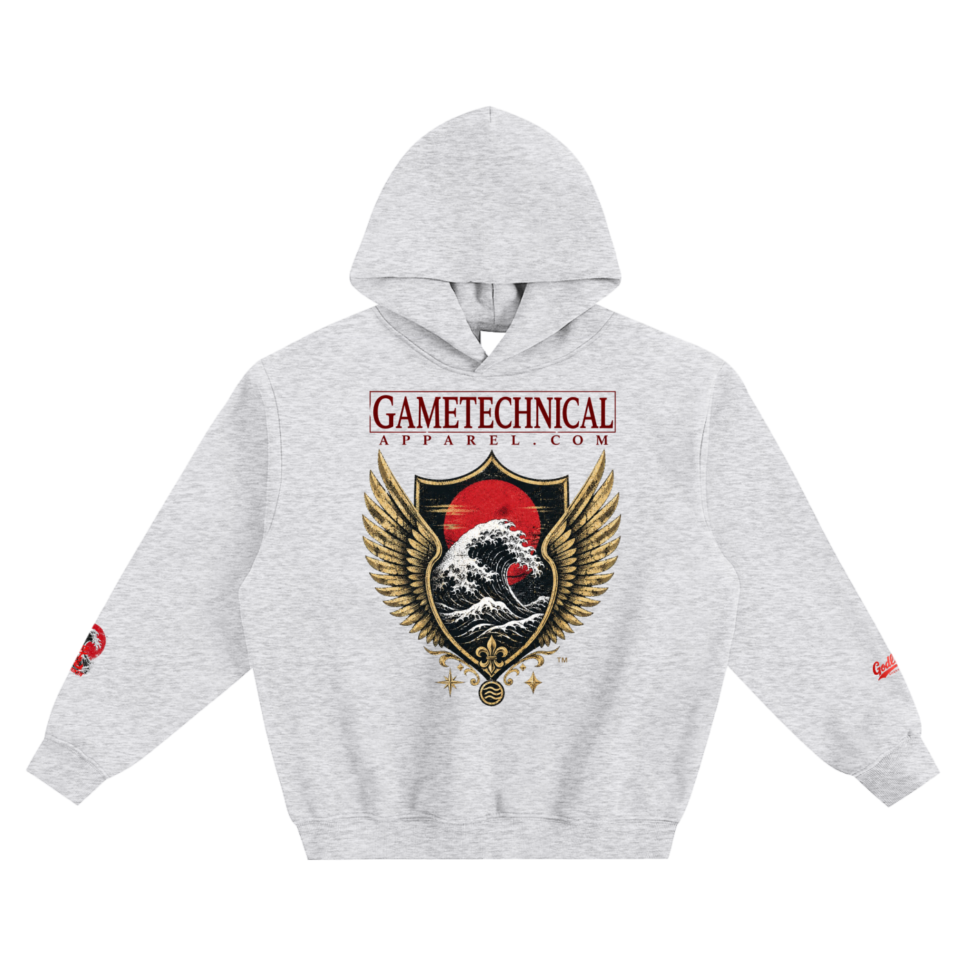 GTA X GLA Embroidered COLLAB Fleeced Boxy Hoodie