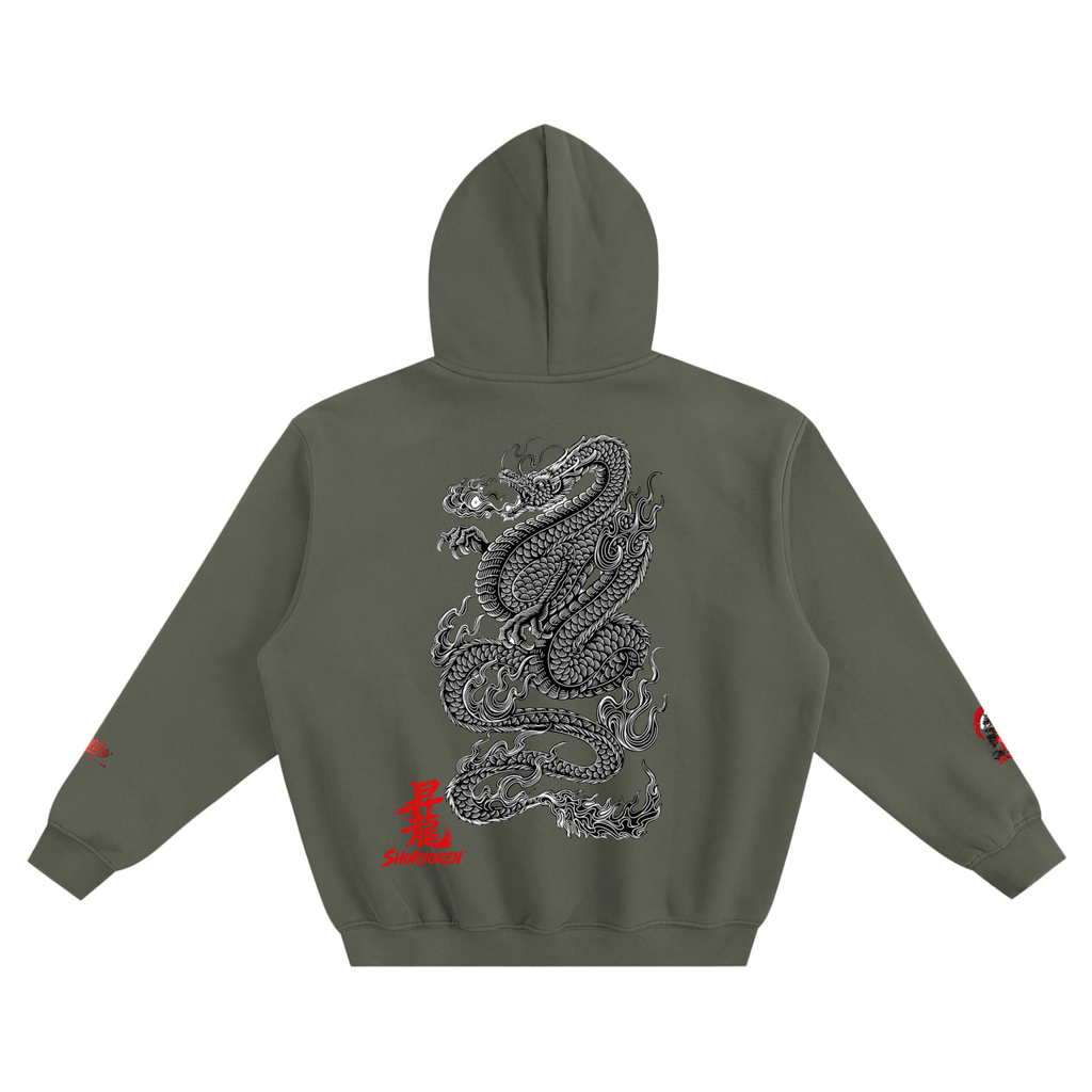GTA X GLA Embroidered COLLAB Fleeced Boxy Hoodie