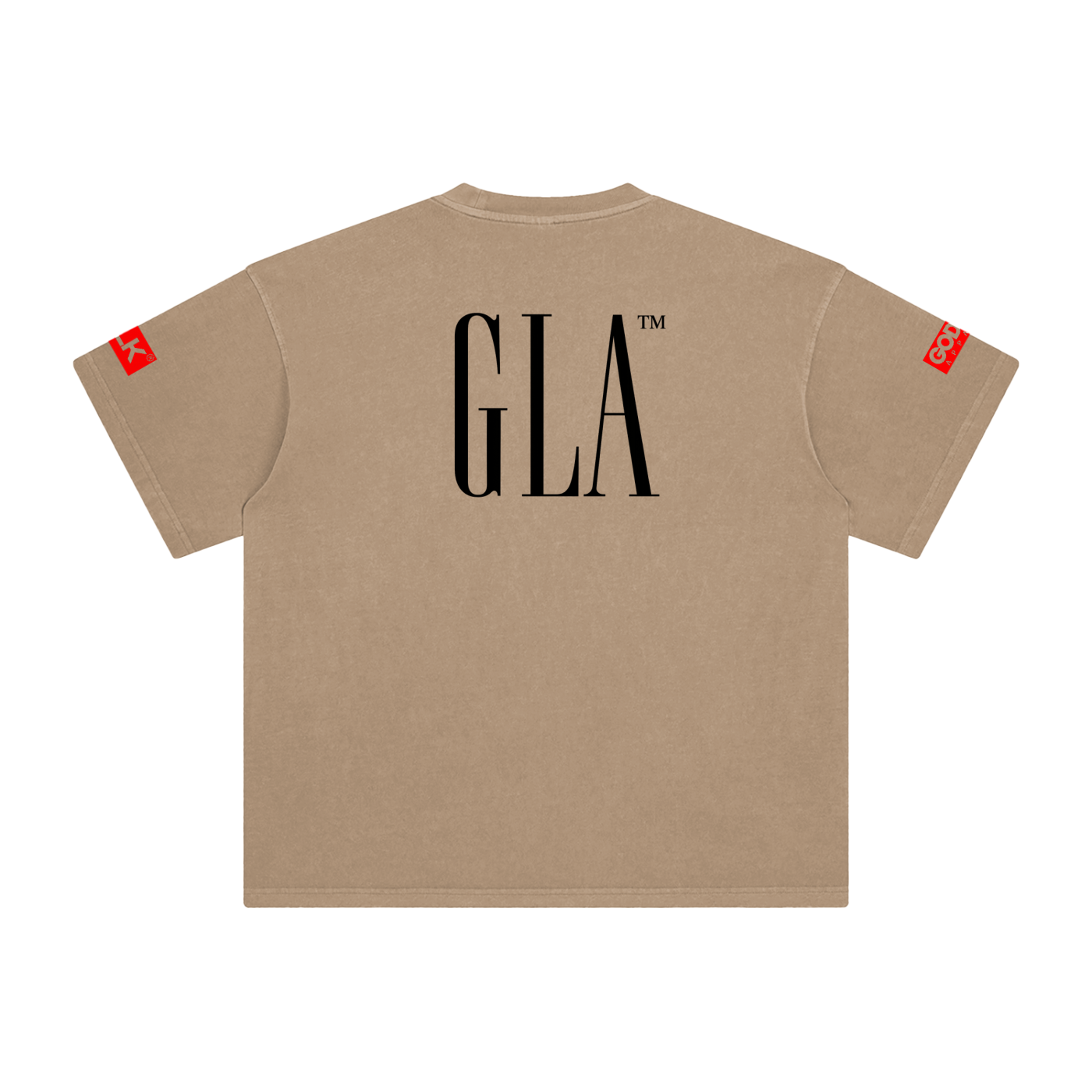 NEW GLA LOGO Enzyme Washed T-Shirt