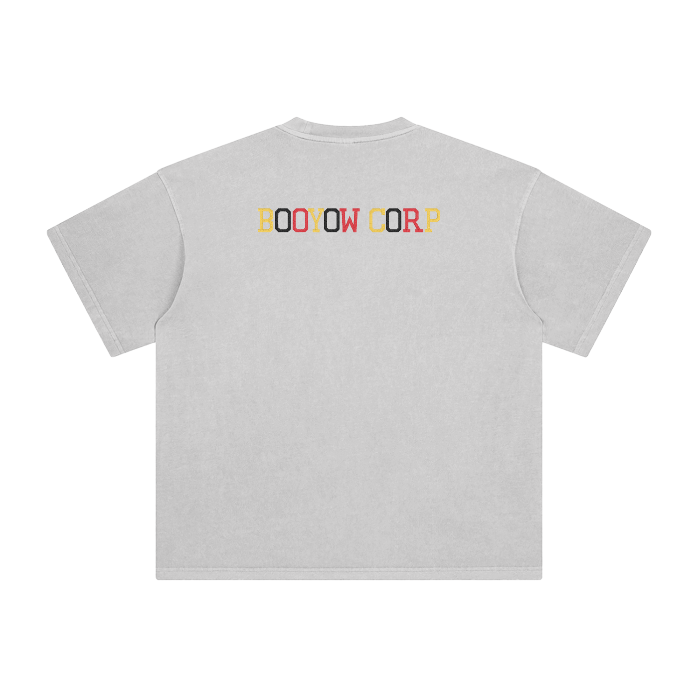 BOOYOW CORP GTA X GLA X SRK X V Enzyme embroidery Washed T-Shirt
