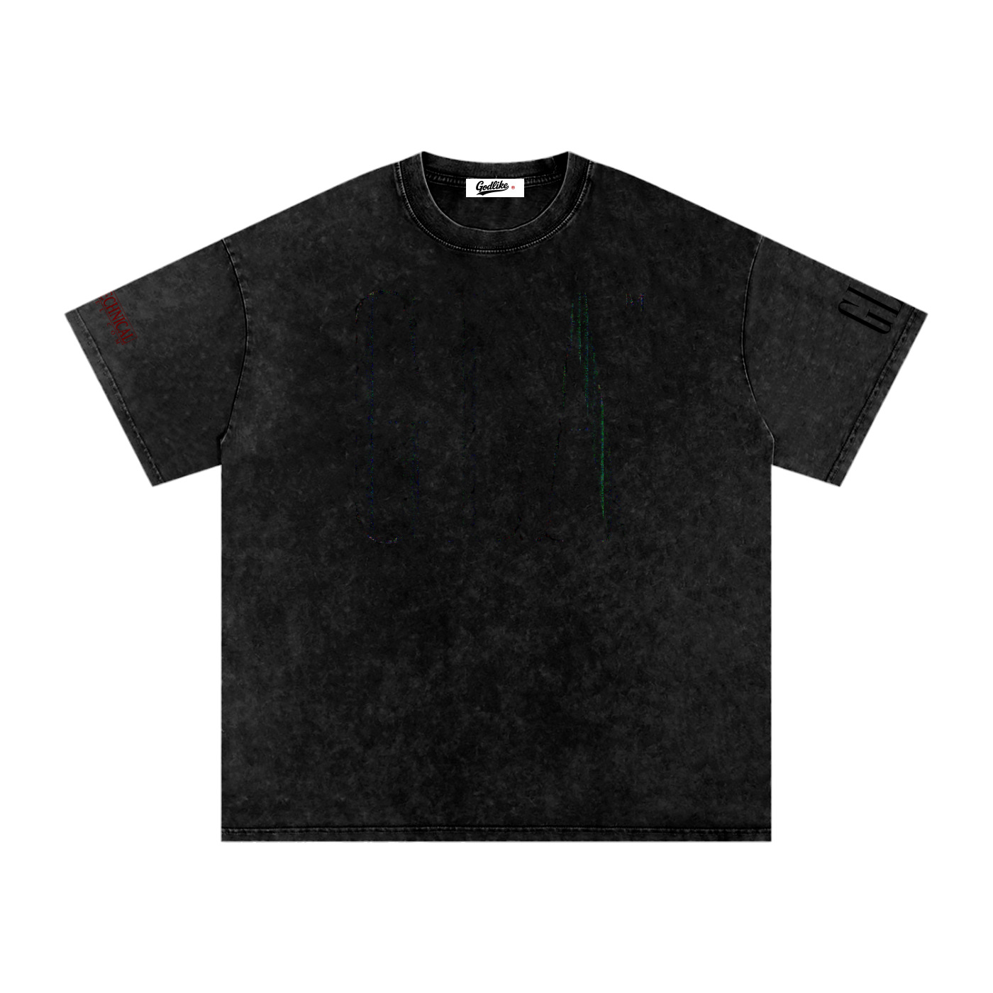 GLA GODLIKE APPAREL Snow Wash Oversized Cotton T-Shirt
