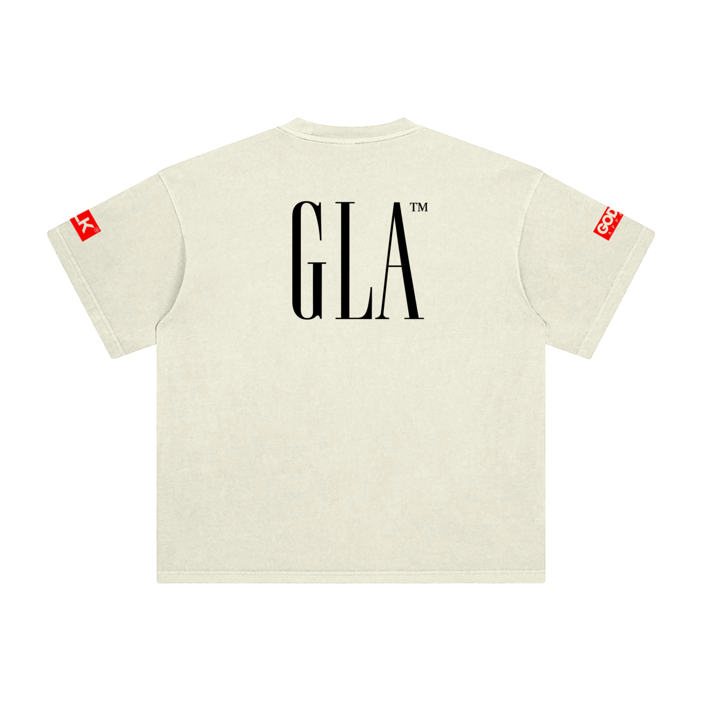 NEW GLA LOGO Enzyme Washed T-Shirt