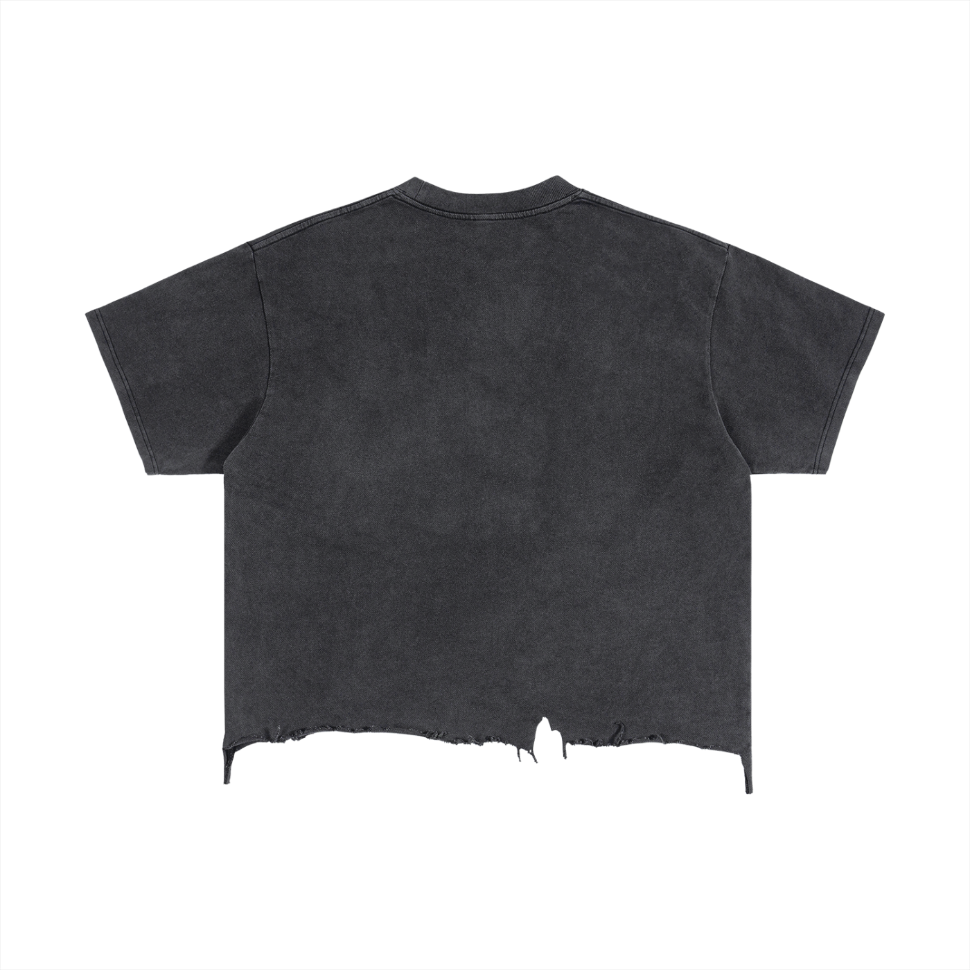 GTA X GLA COLLAB Vintage Wash Boxy Distressed Hem T-Shirt