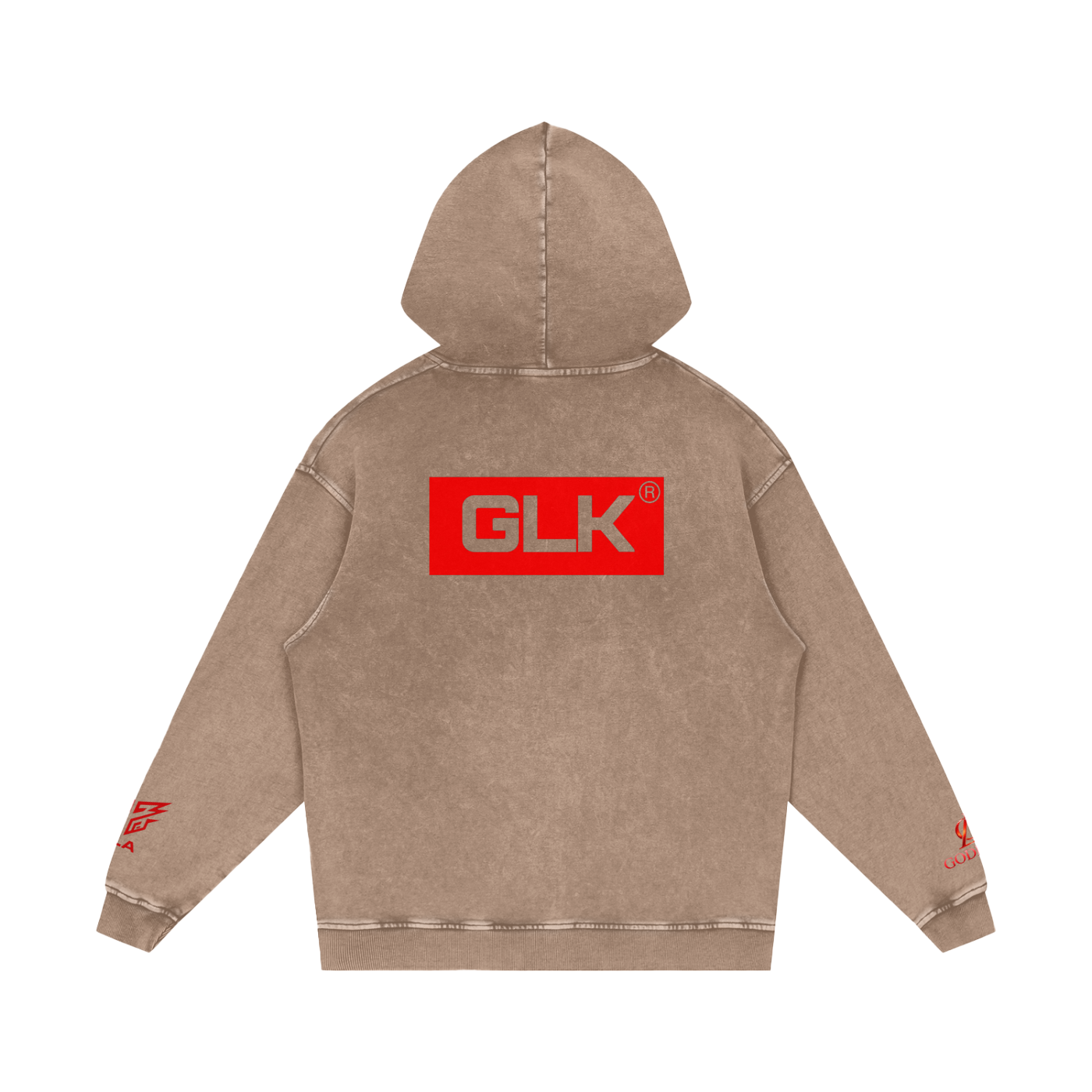 GLK New Logo Snow Washed Hoodie - Final Boss Edition