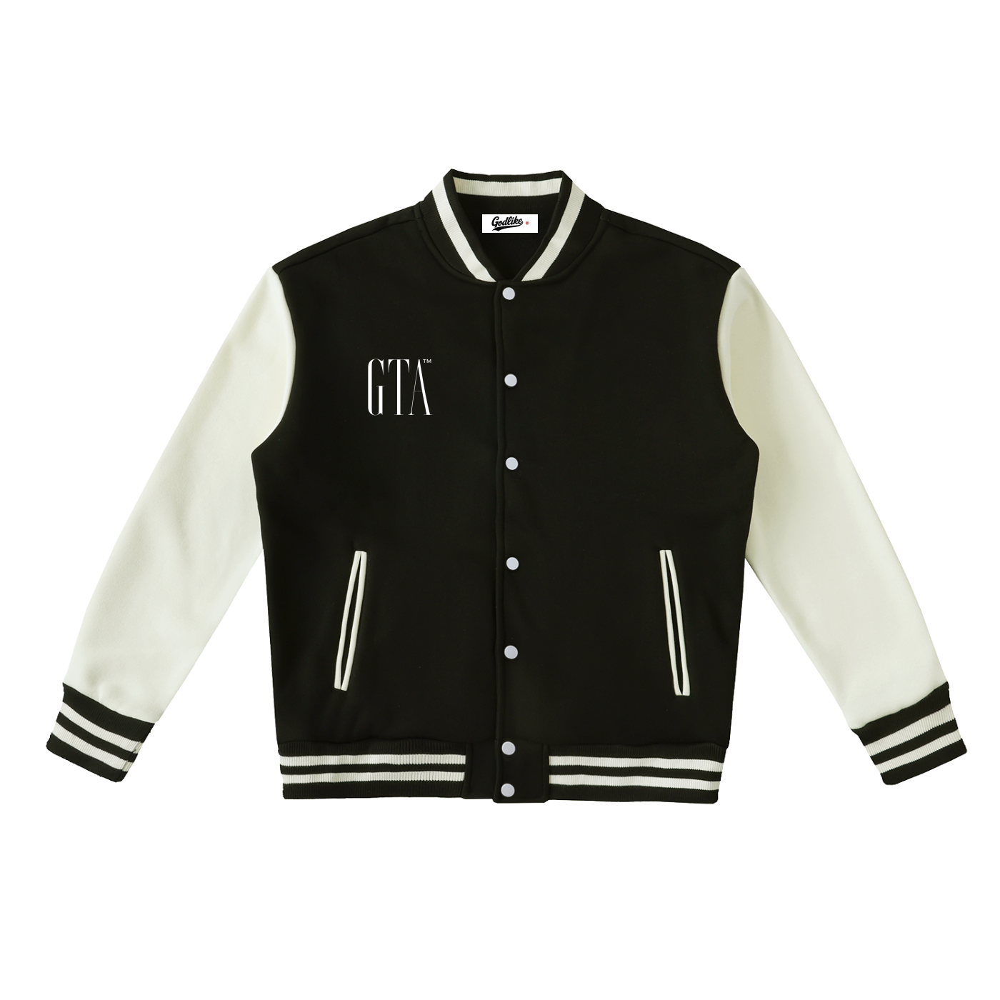 MENS GTA X GLA Two-Tone Fleeced Varsity Jacket