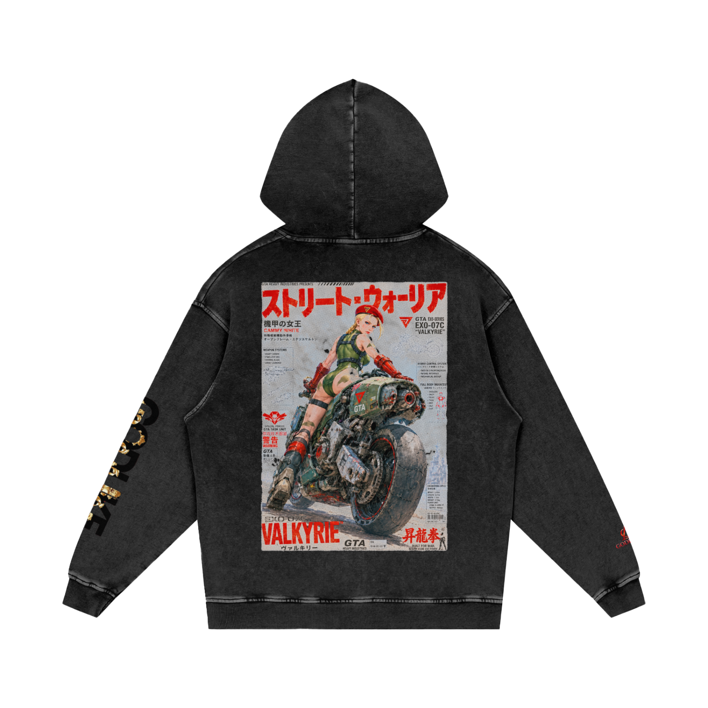 Godlike x GTA Valkyrie Snow-Washed Hoodie