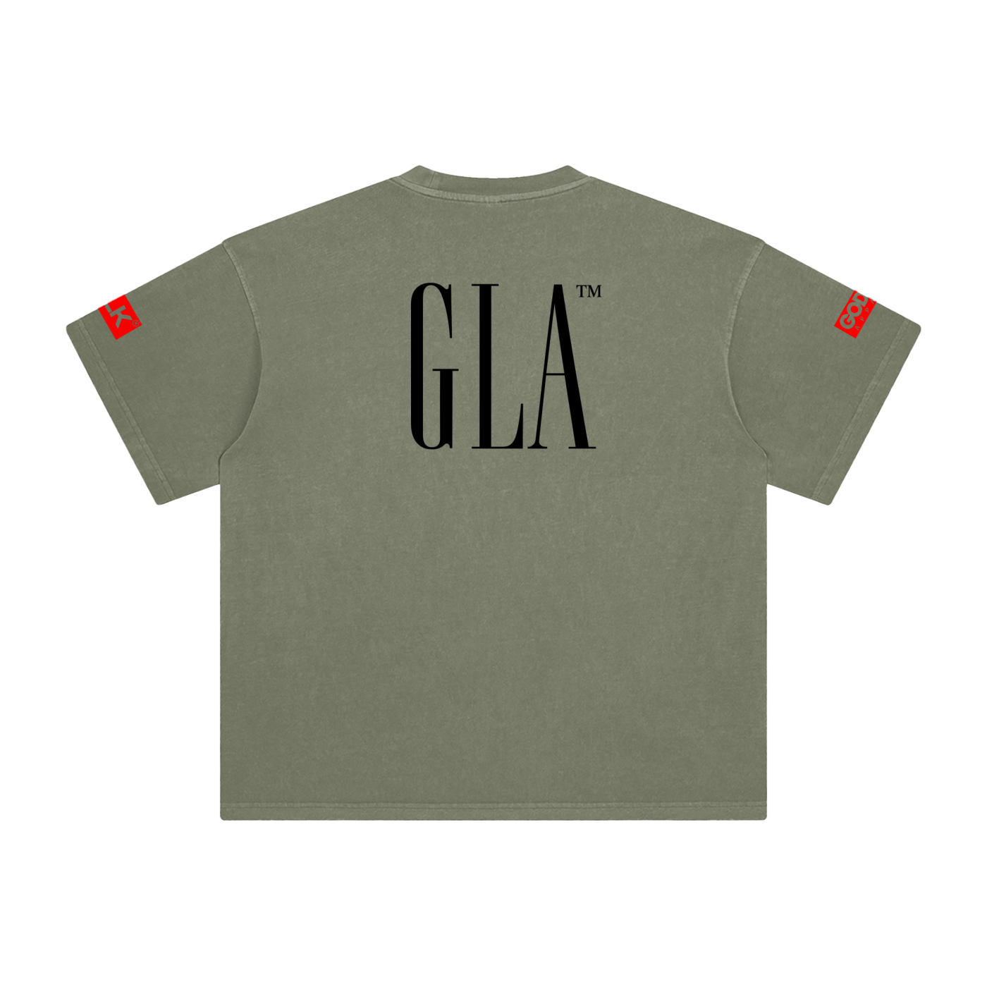 NEW GLA LOGO Enzyme Washed T-Shirt