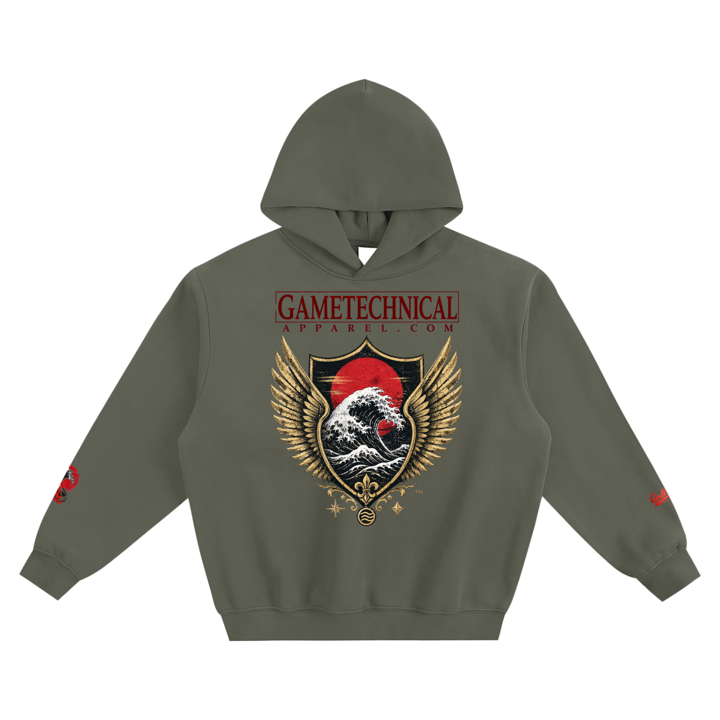 GTA X GLA Embroidered COLLAB Fleeced Boxy Hoodie