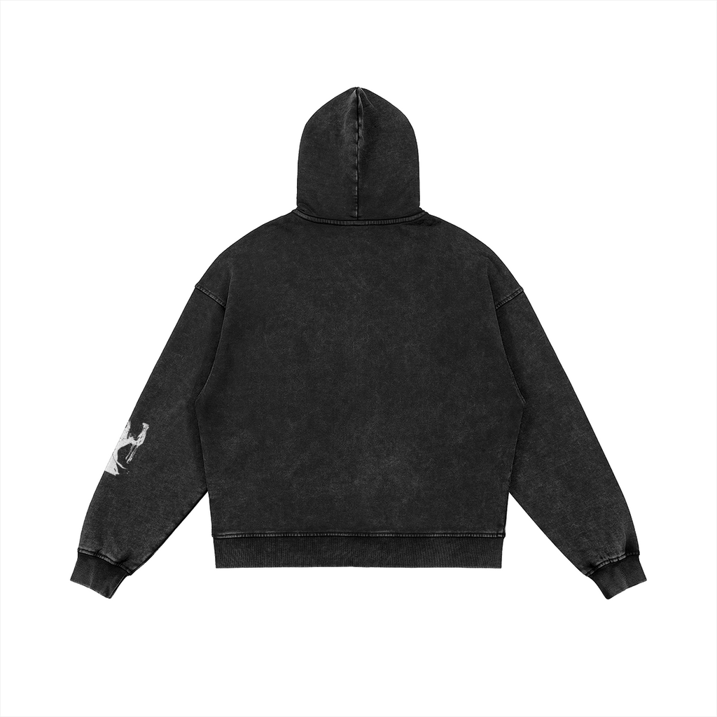 GODLIKE-APPAREL Phantom Washed Zip Hoodie