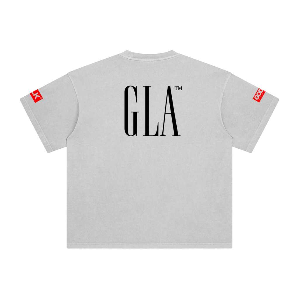 NEW GLA LOGO Enzyme Washed T-Shirt