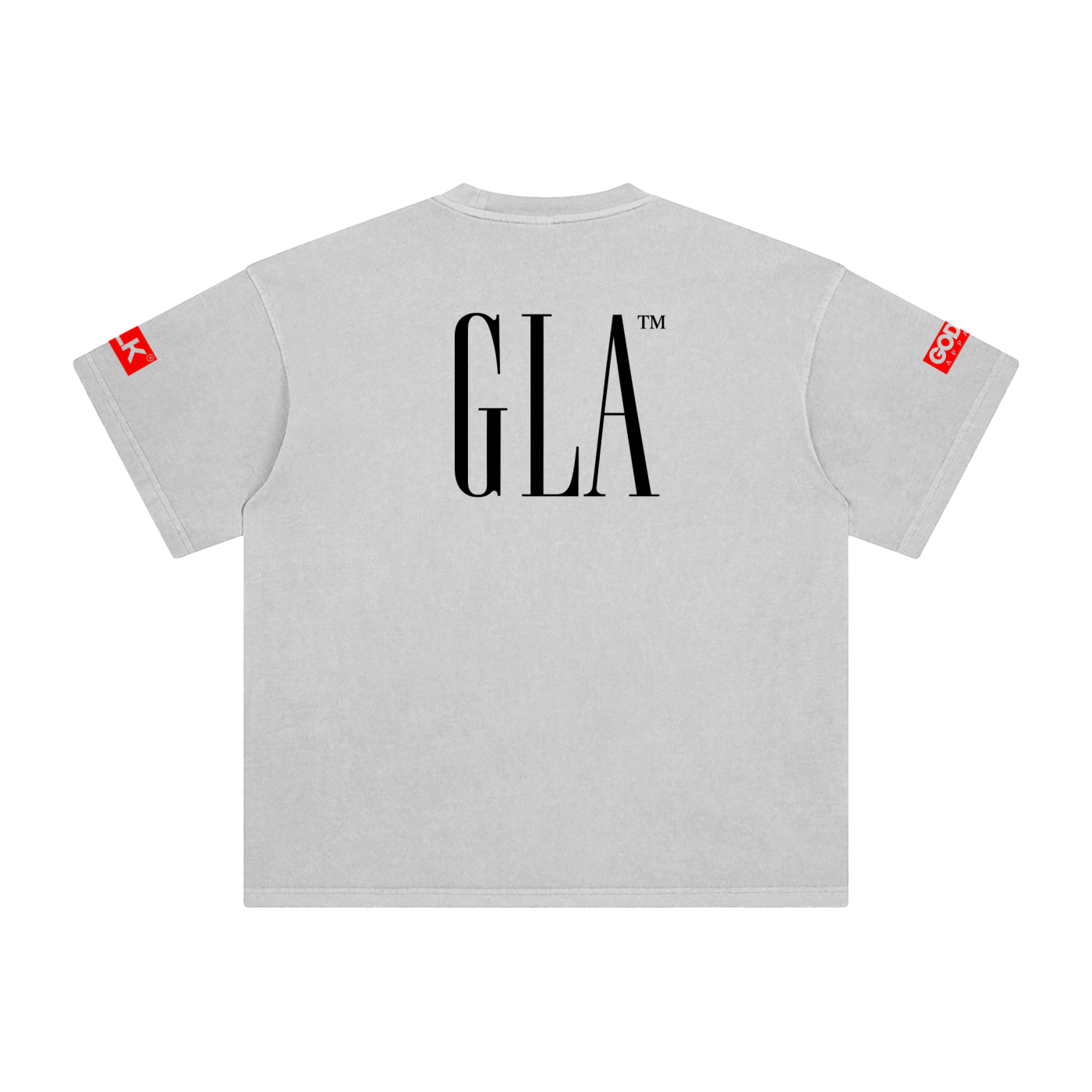 NEW GLA LOGO Enzyme Washed T-Shirt