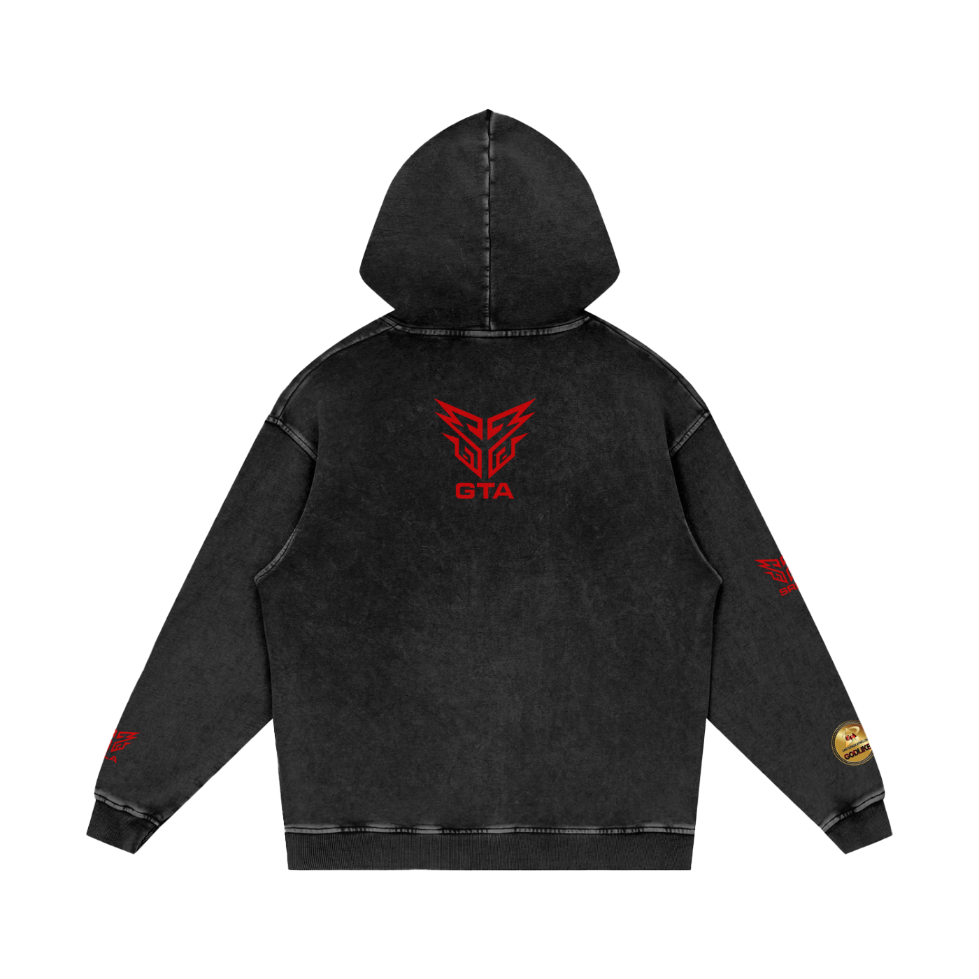GLK New Logo Snow Washed Hoodie - Godlike Signal Edition