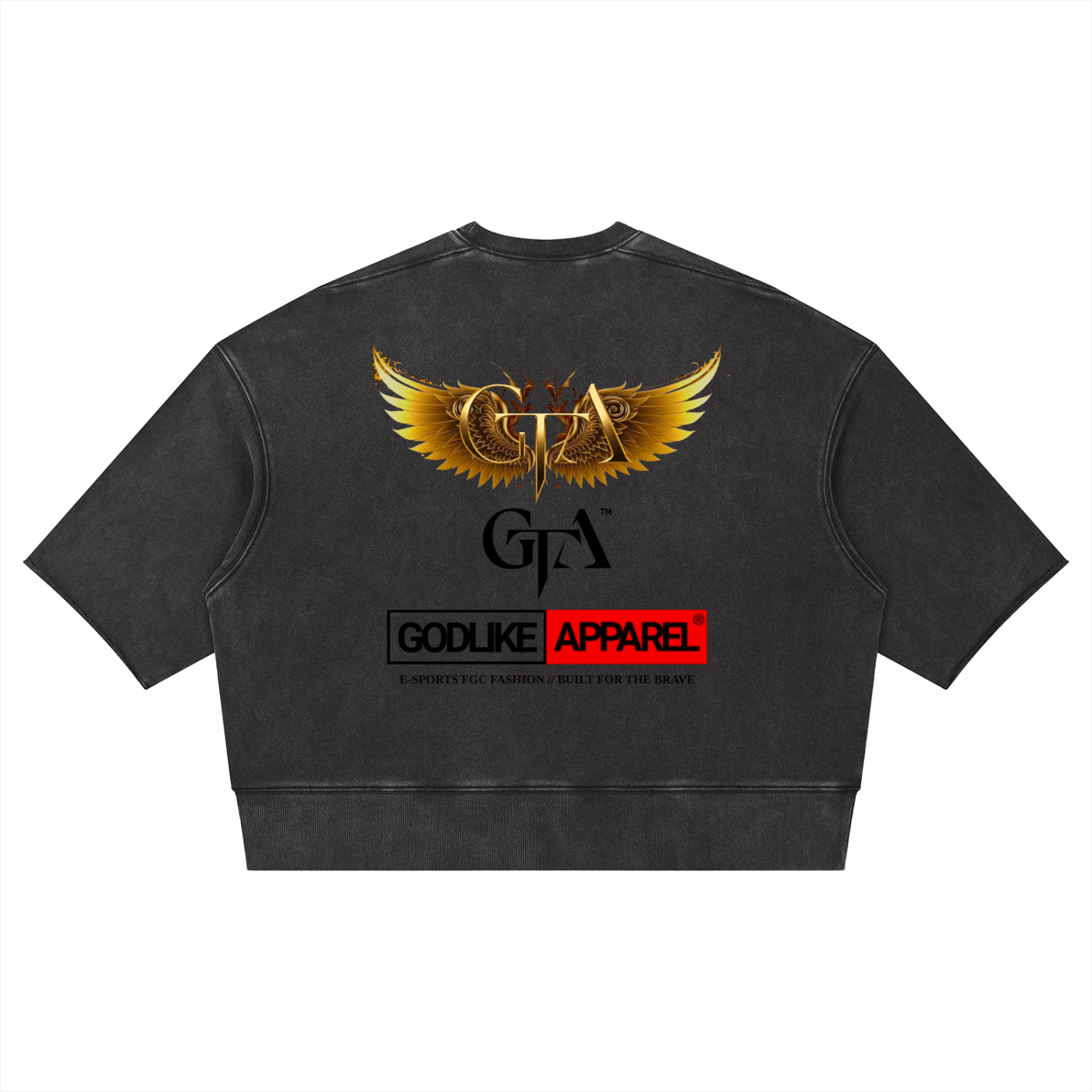 Godlike Unisex Mineral Wash Boxy Raw Edge T-Shirt