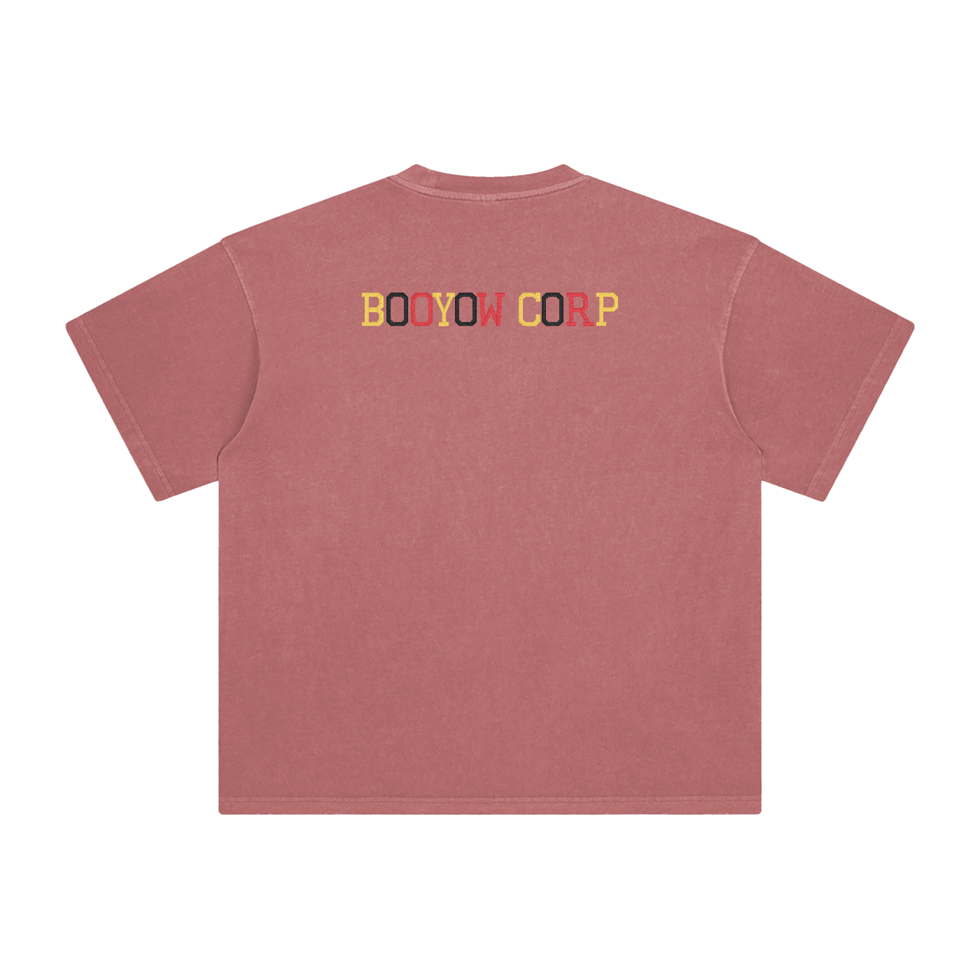 BOOYOW CORP GTA X GLA X SRK X V Enzyme embroidery Washed T-Shirt