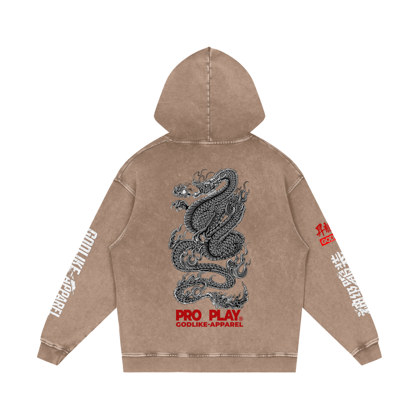 Godlike Pro Play Dragon Ascension Snow-Washed Hoodie