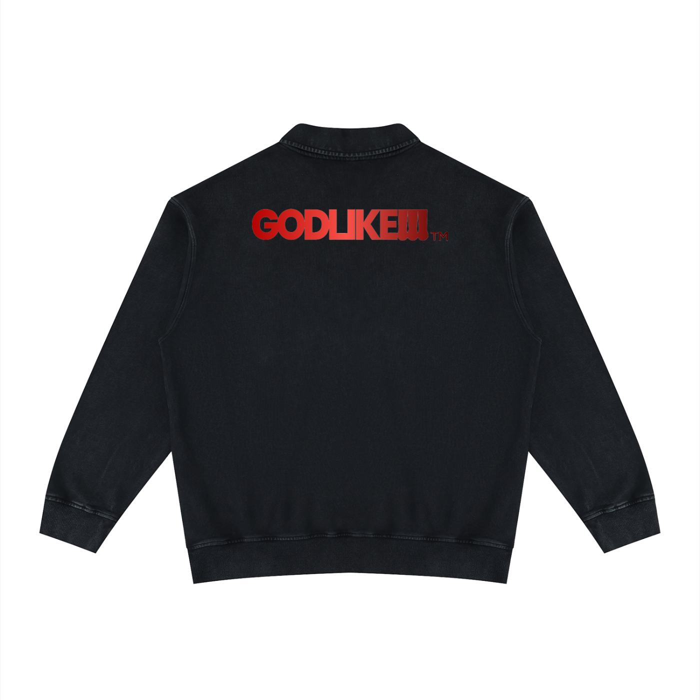 Unisex Vintage Wash Collared Sweatshirt
