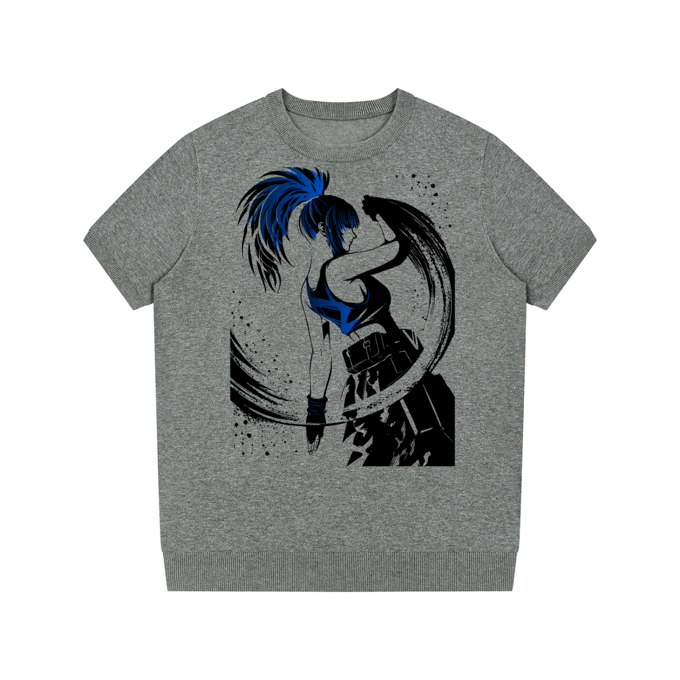 GODLIKE Blue Rush FGC Knit T-Shirt