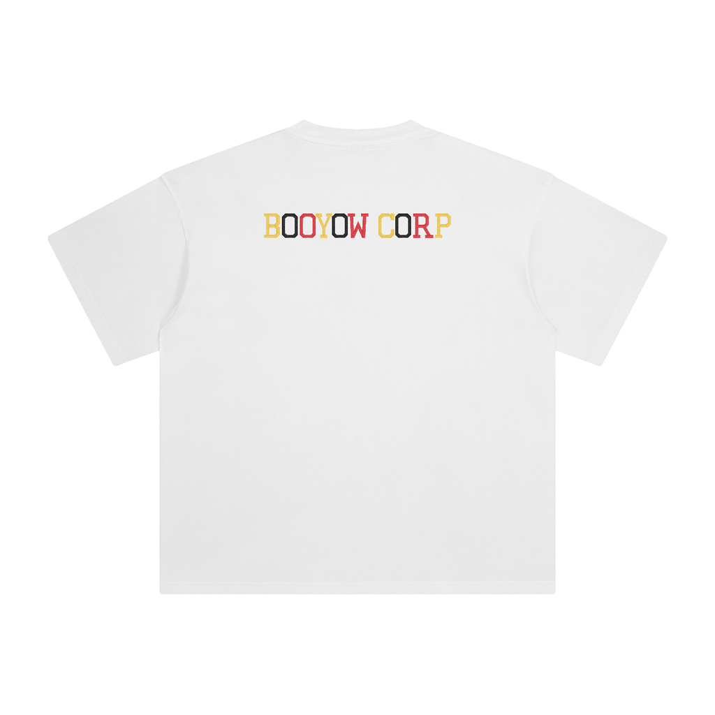 BOOYOW CORP GTA X GLA X SRK X V Enzyme embroidery Washed T-Shirt