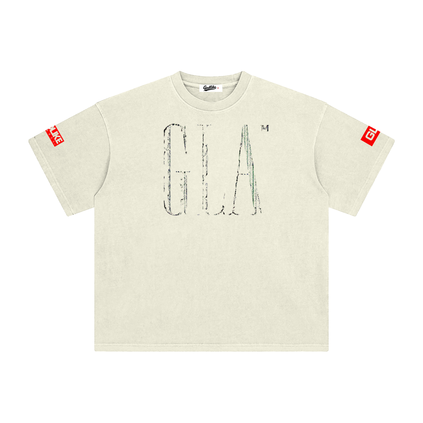 NEW GLA LOGO Enzyme Washed T-Shirt