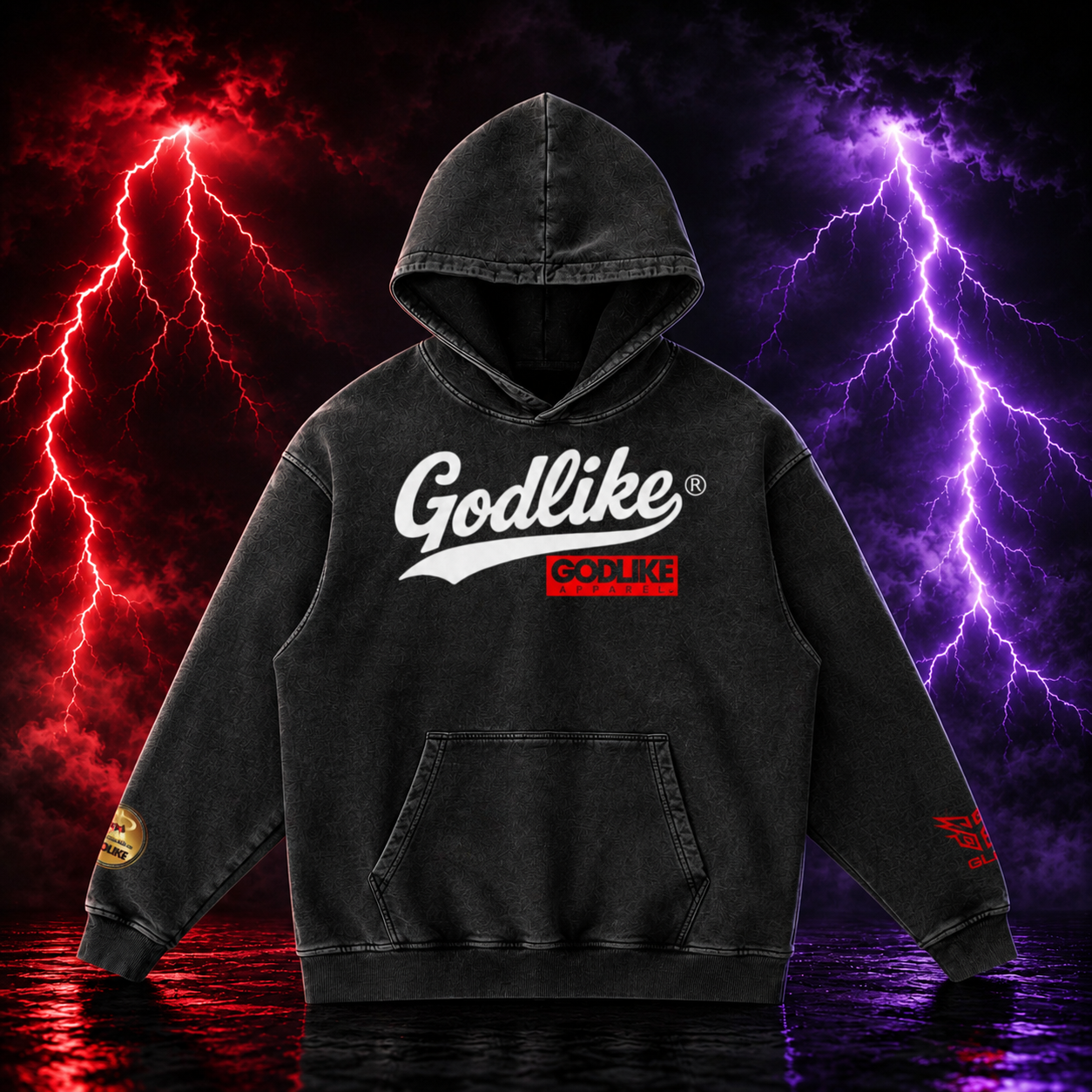 GLK New Logo Snow Washed Hoodie - Legacy Wash Edition