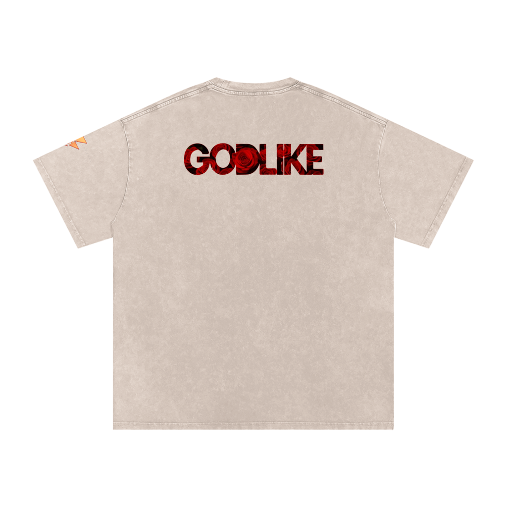 Shoryoken x GTA x GLA Snow Washed Tee - Black Ink Edition