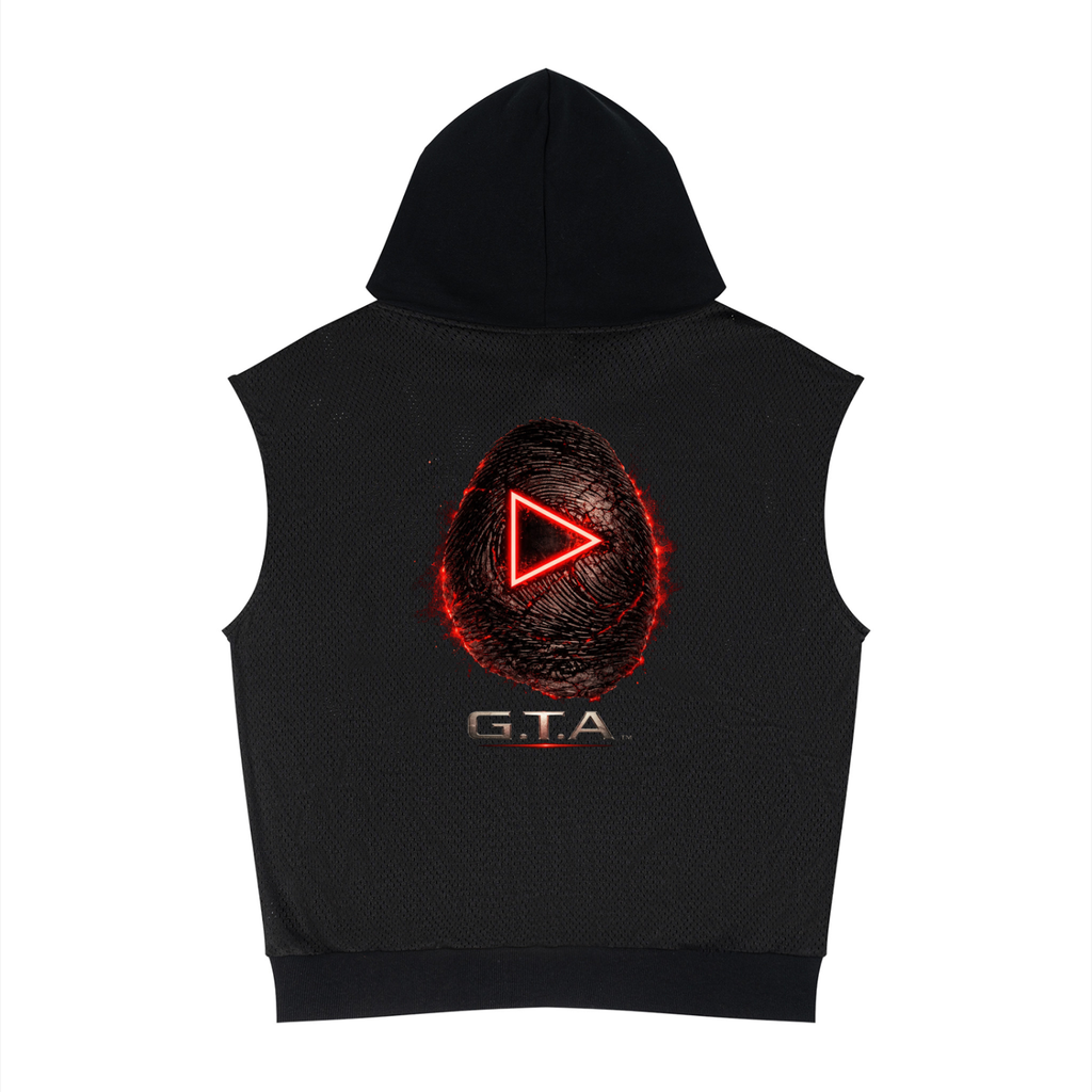 Game Technical Apparel Tactical Mesh Sleeveless Hoodie