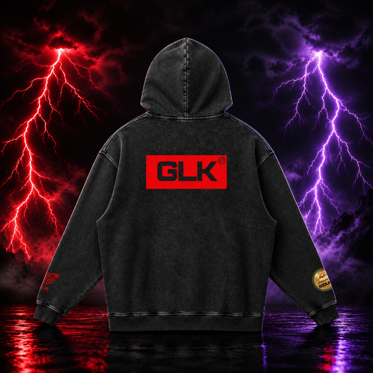 GLK New Logo Snow Washed Hoodie - Legacy Wash Edition