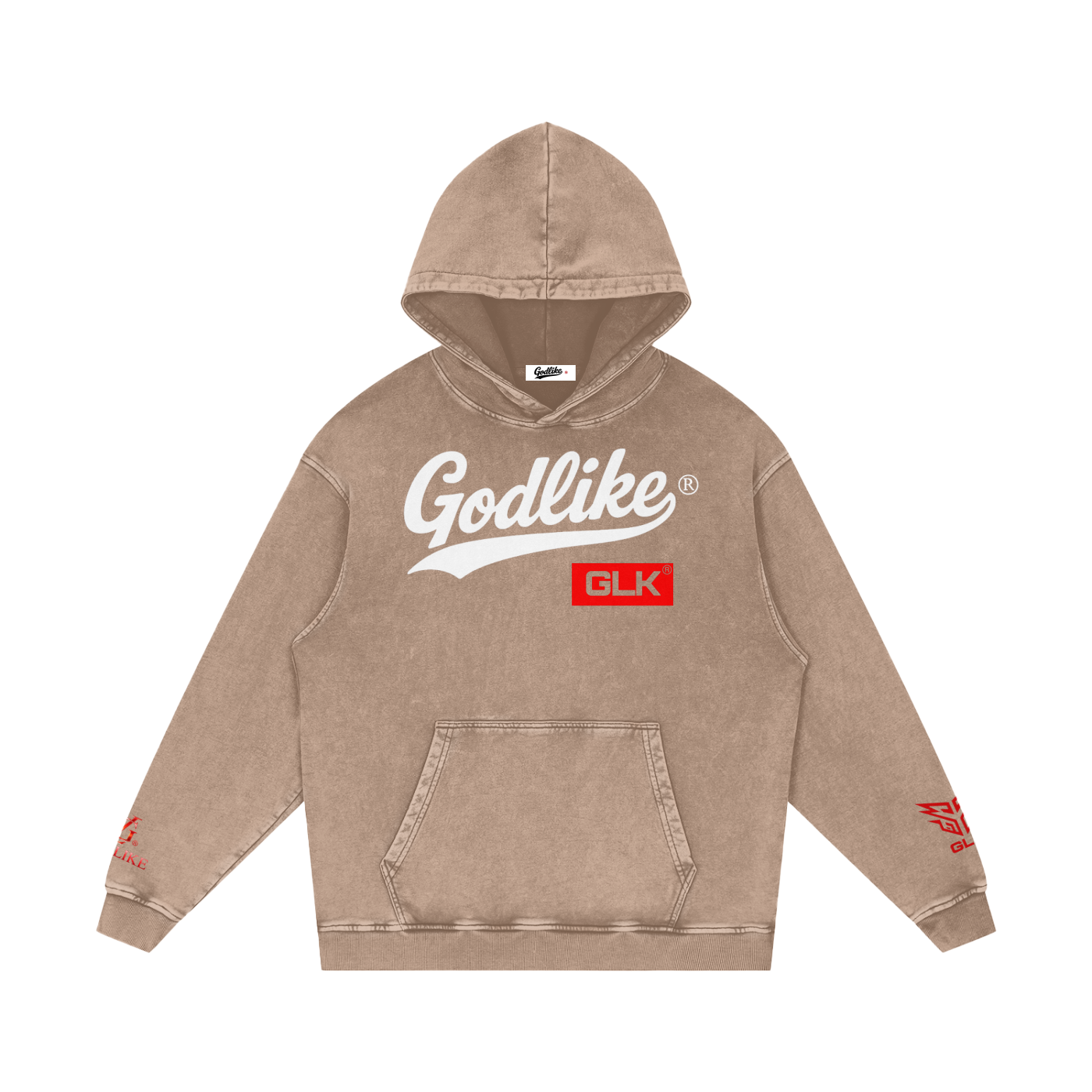 GLK New Logo Snow Washed Hoodie - Final Boss Edition