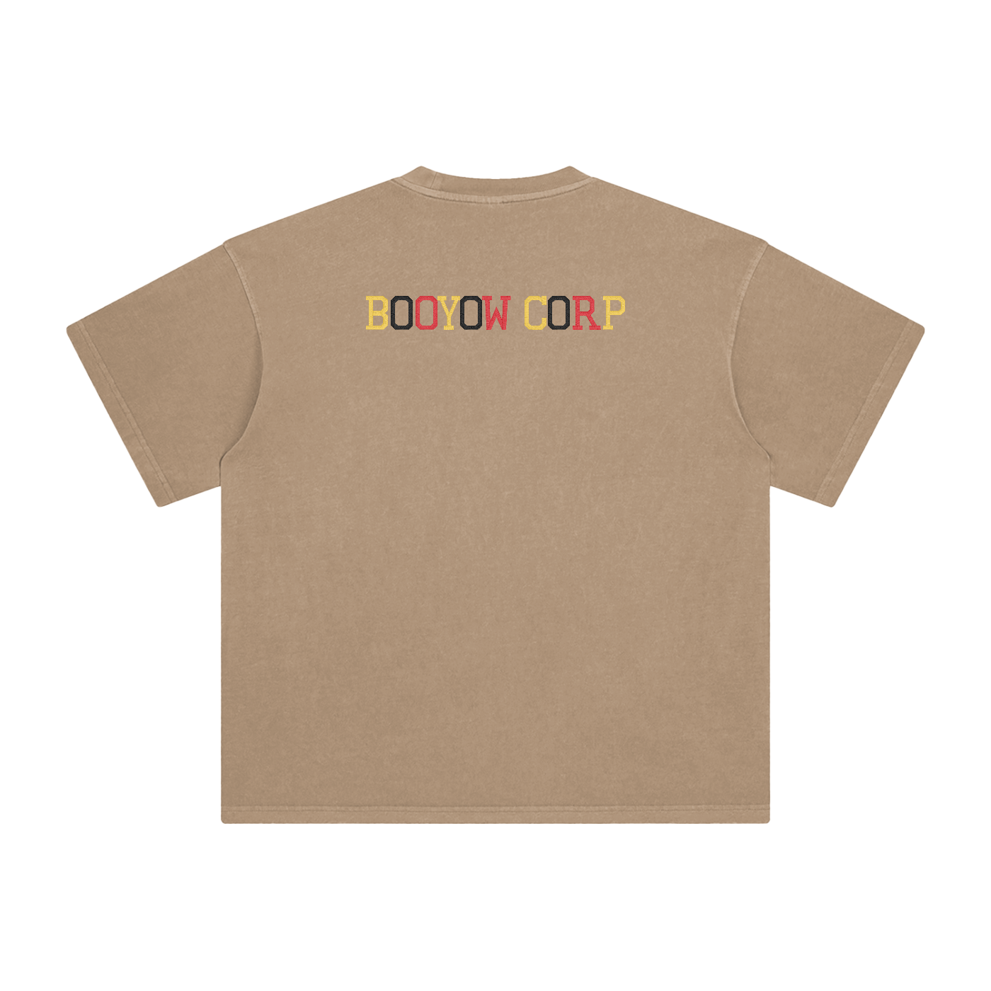 BOOYOW CORP GTA X GLA X SRK X V Enzyme embroidery Washed T-Shirt