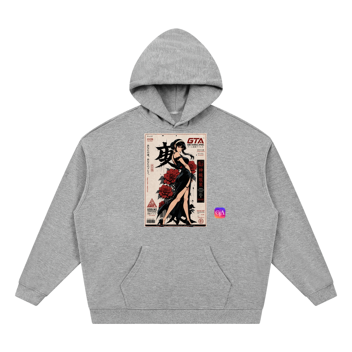 GLK X GTA Unisex Waffle Hoodie