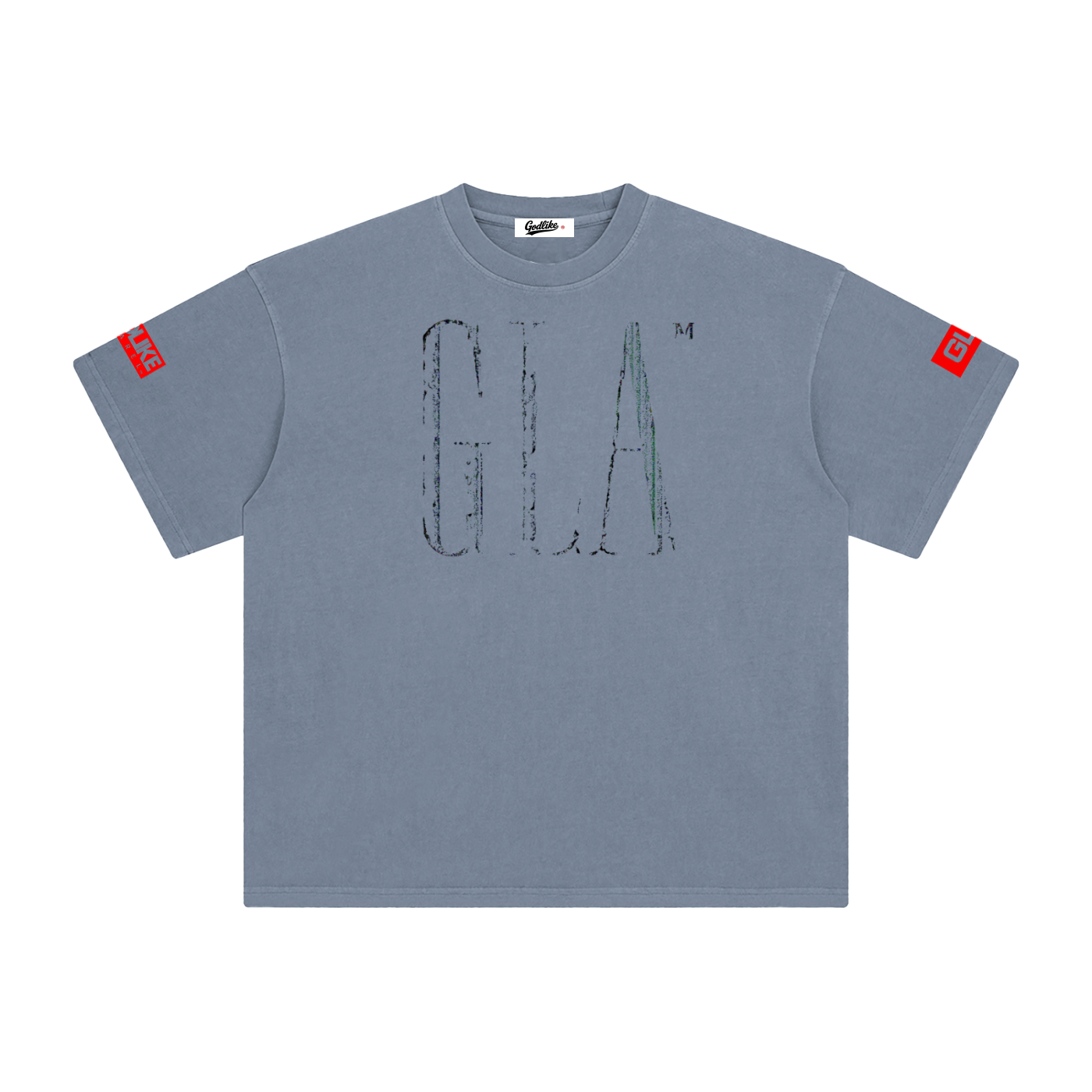 NEW GLA LOGO Enzyme Washed T-Shirt