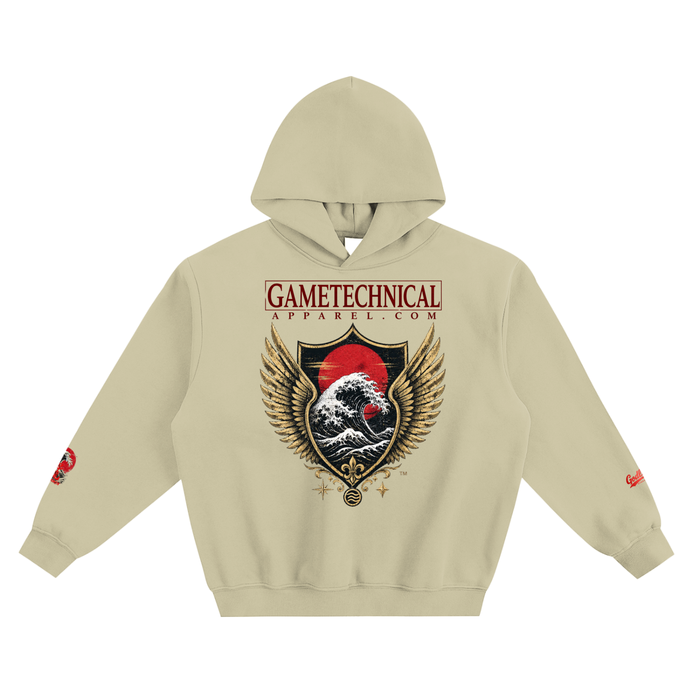 GTA X GLA Embroidered COLLAB Fleeced Boxy Hoodie