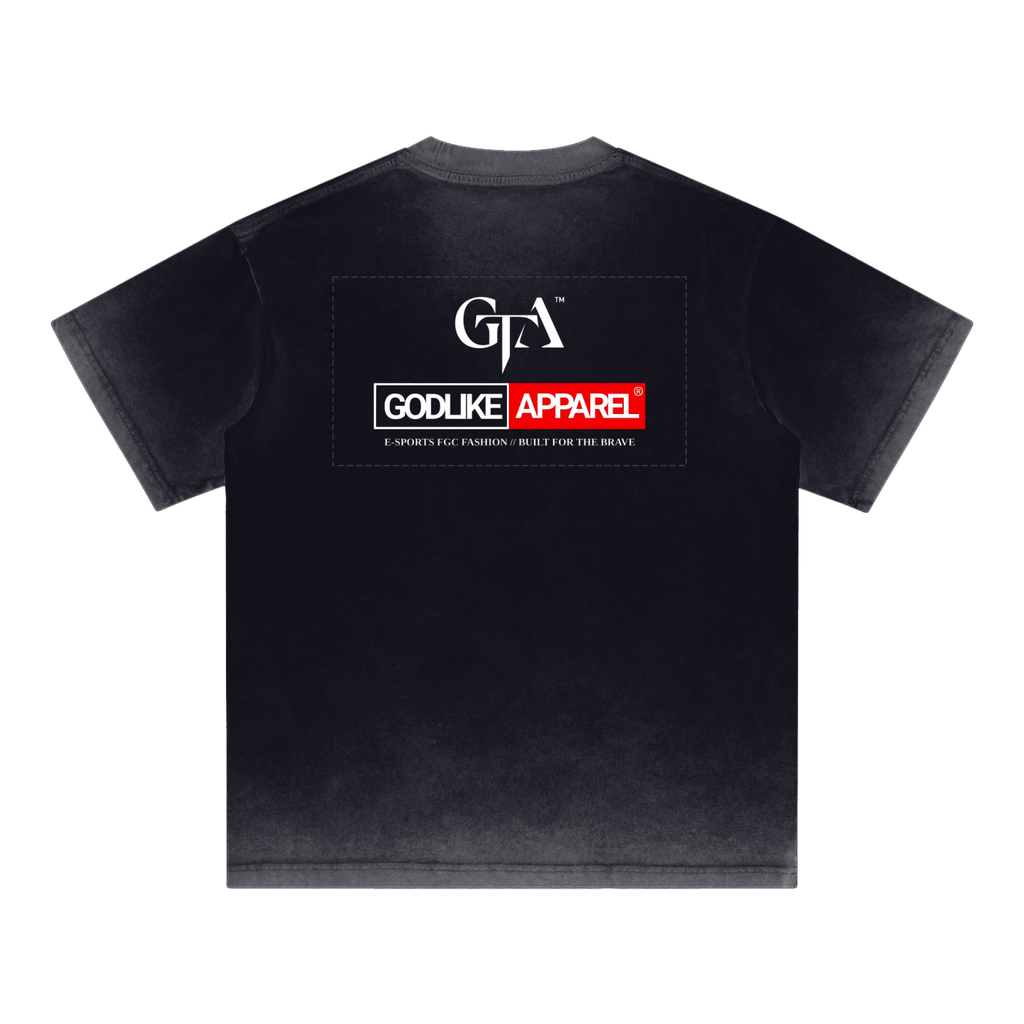 Reverse Dyed Loose Cotton T-Shirt – Black Edition